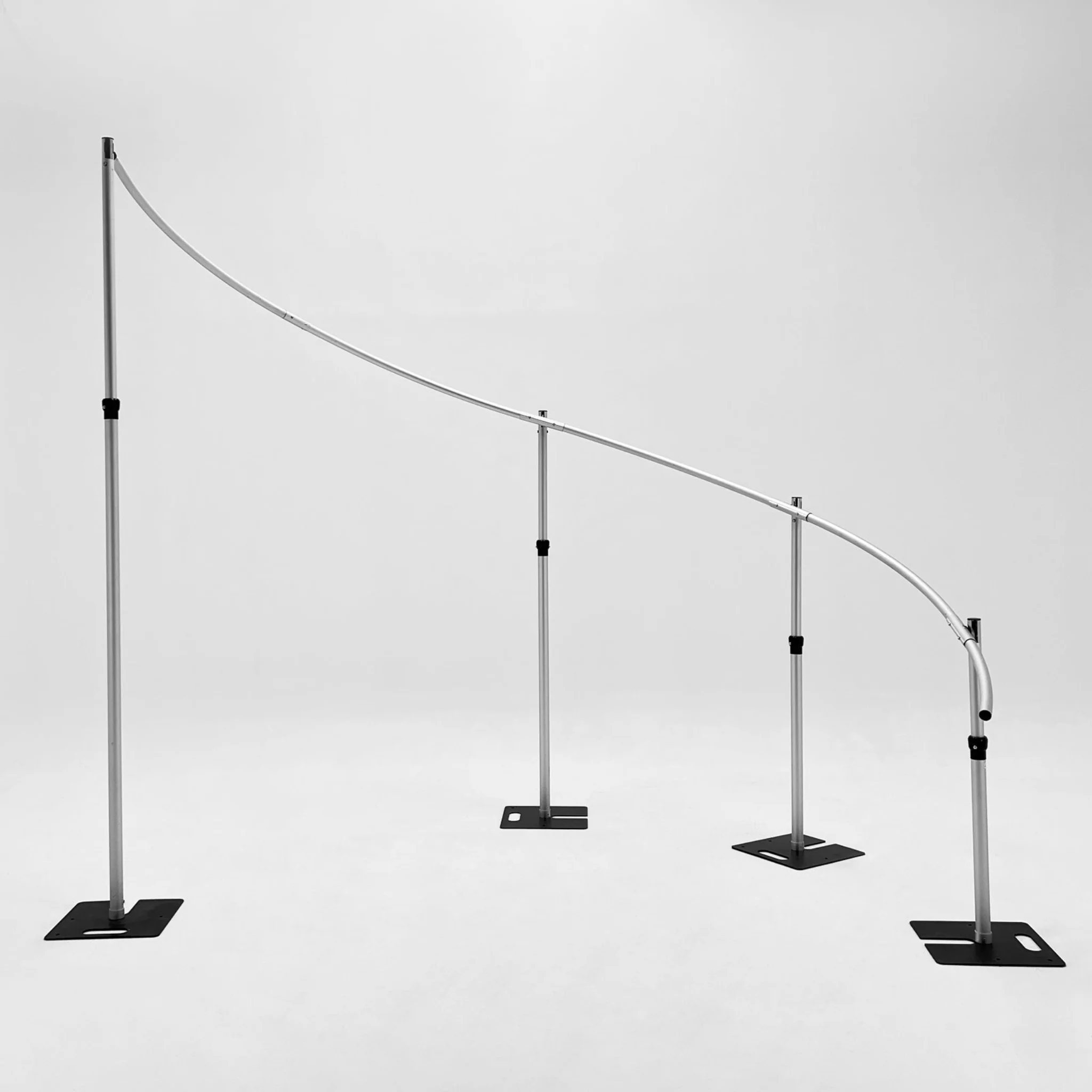 Modern S-Curved Metal Wedding Arch Backdrop Frame