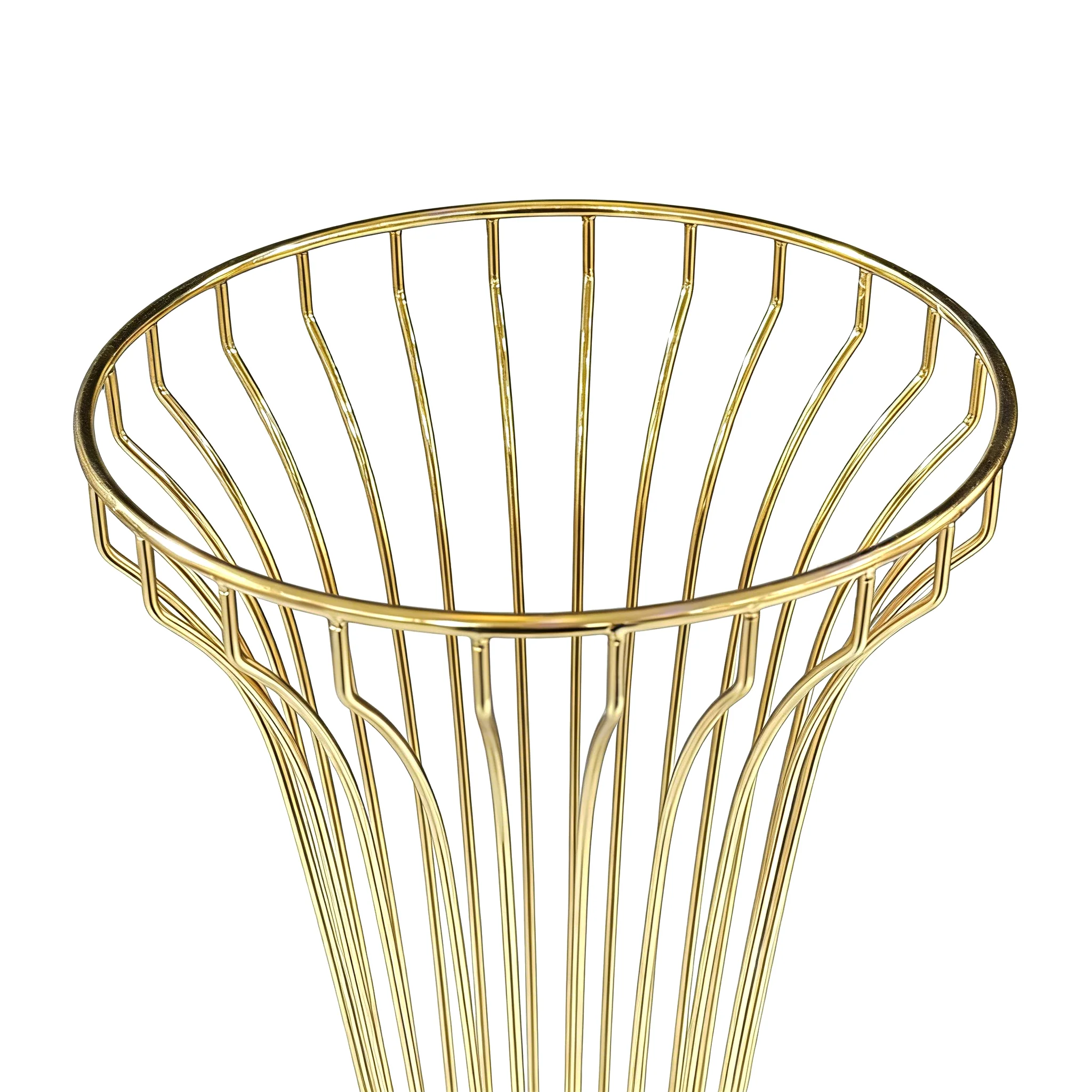 2pcs/set Metal Wire Floral Stand Centerpiece - Gold - Image 5