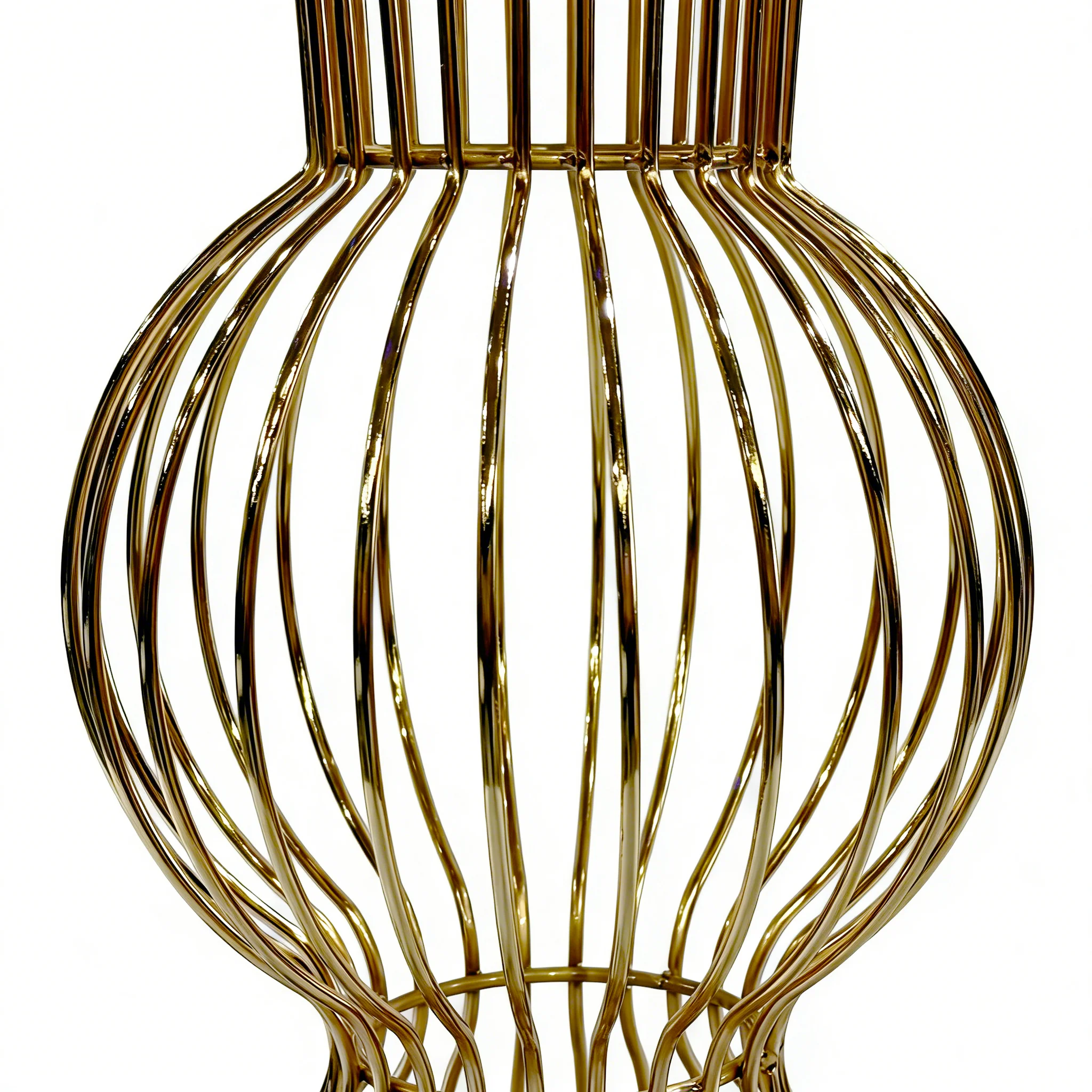 2pcs/set Metal Wire Floral Stand Centerpiece - Gold - Image 6