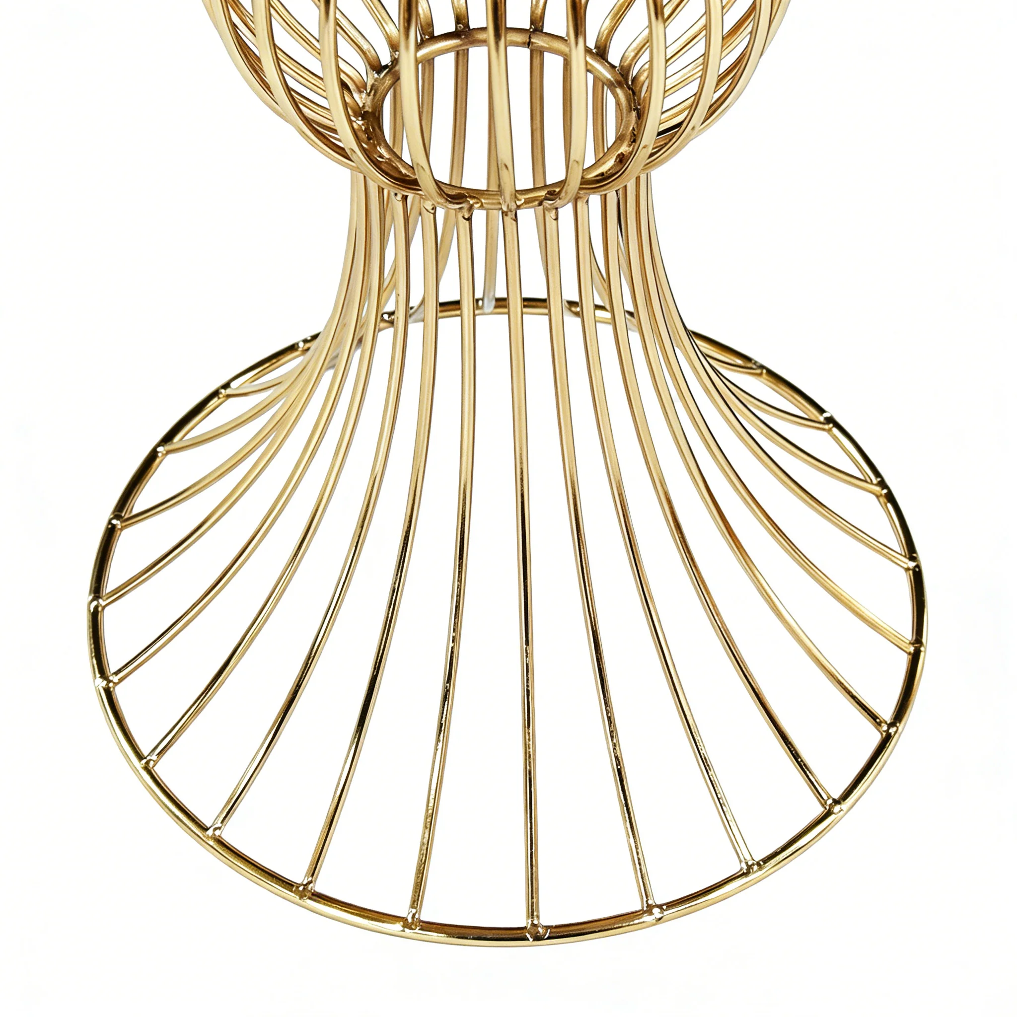 2pcs/set Metal Wire Floral Stand Centerpiece - Gold - Image 9