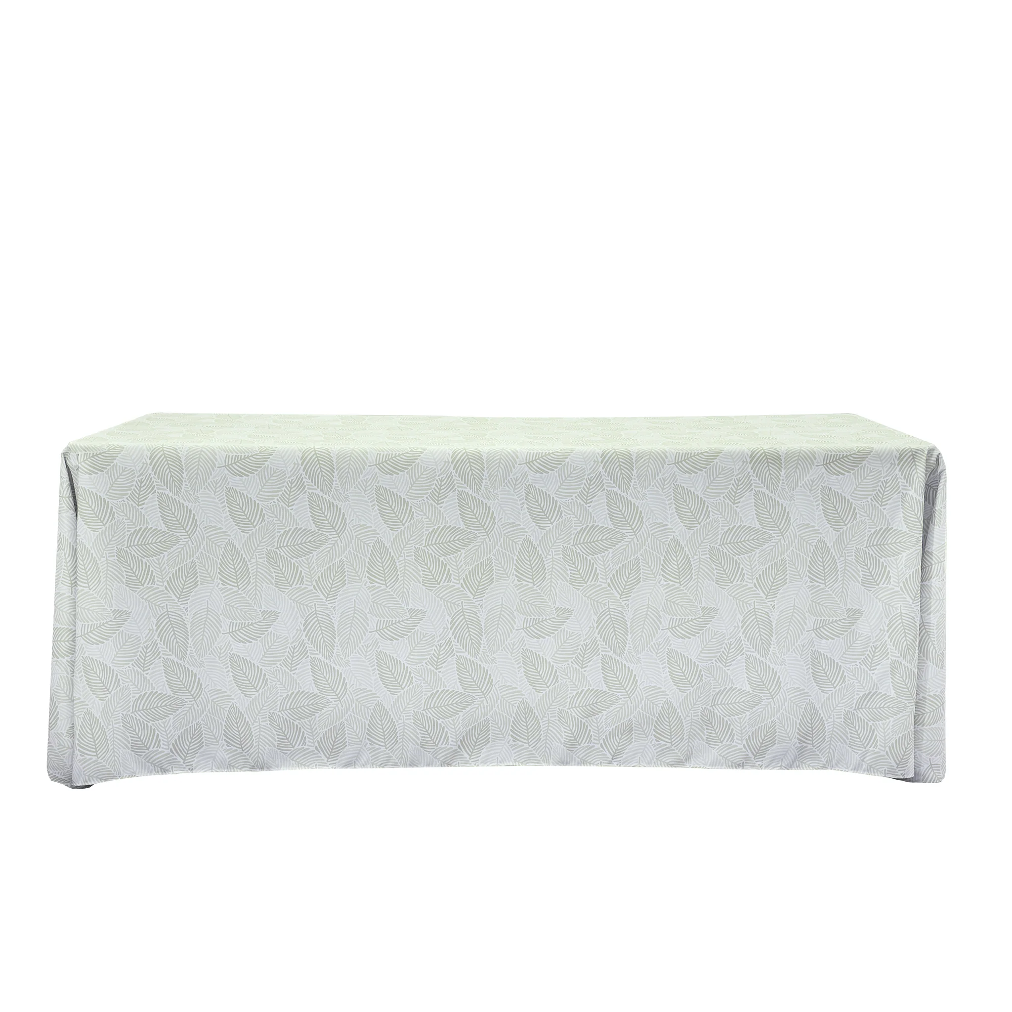 Modern Palm Leaves Rectangular 90"x156" Tablecloth - Image 3