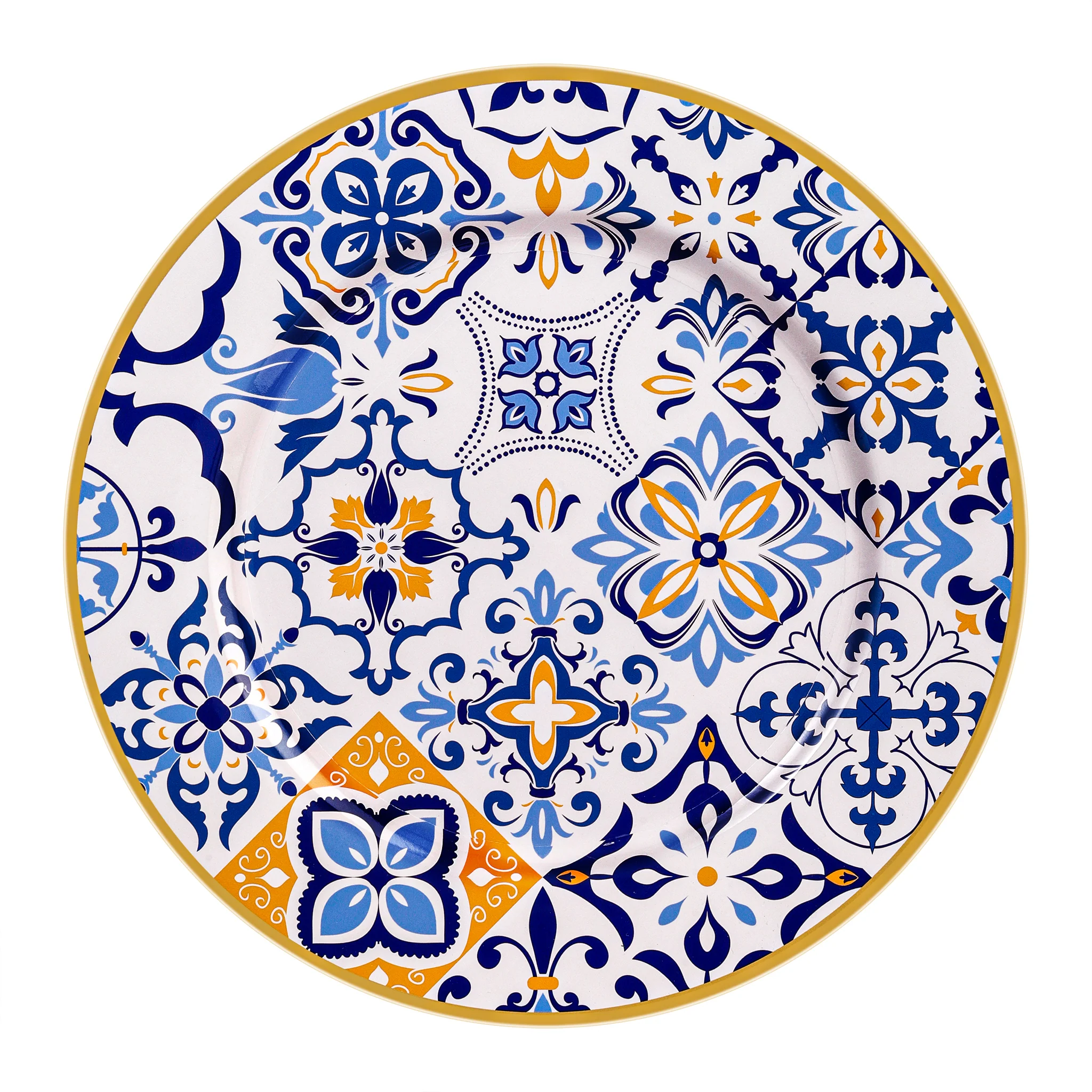 Morocco Mediterranean Acrylic Charger Plate
