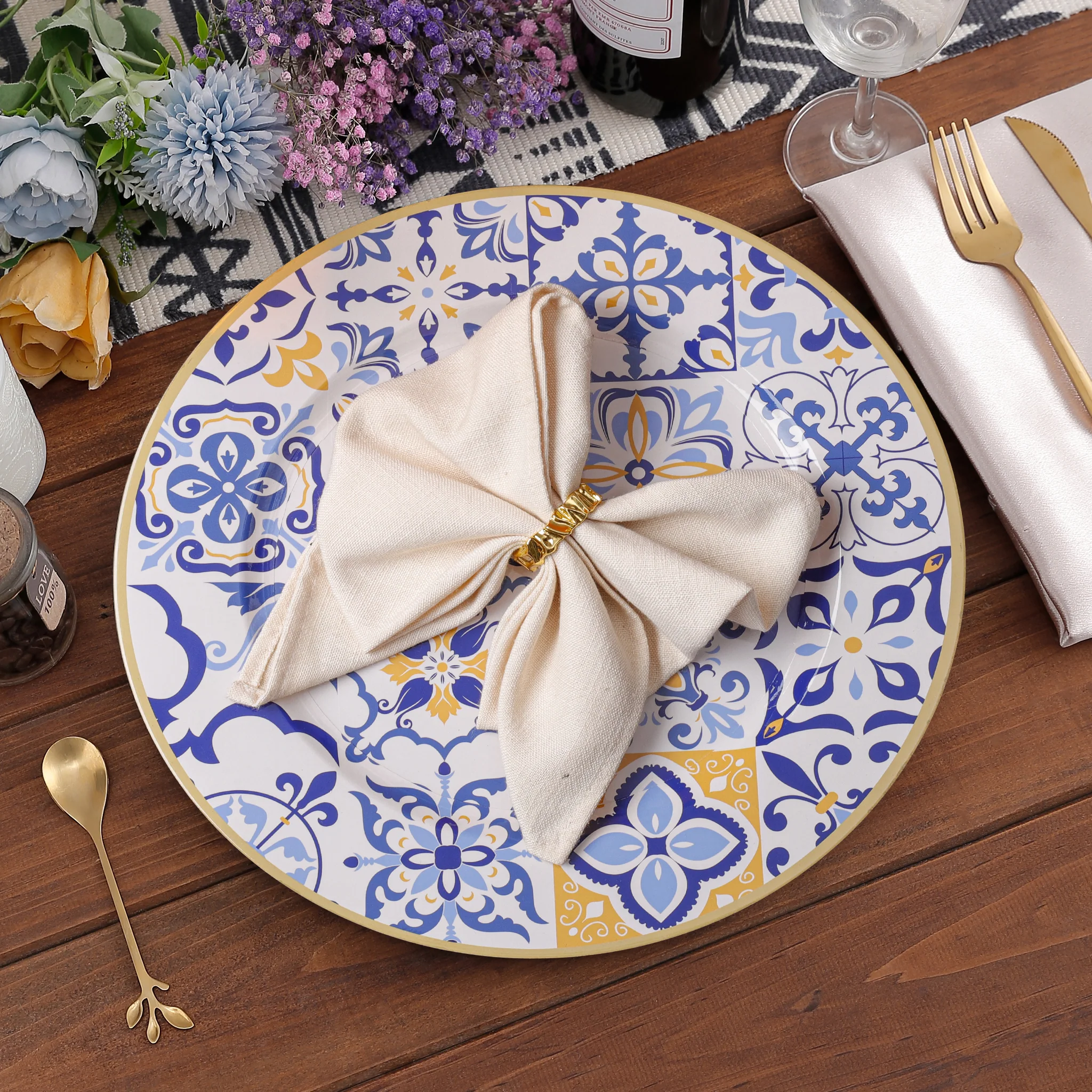 Morocco Mediterranean Acrylic Charger Plate - Image 3