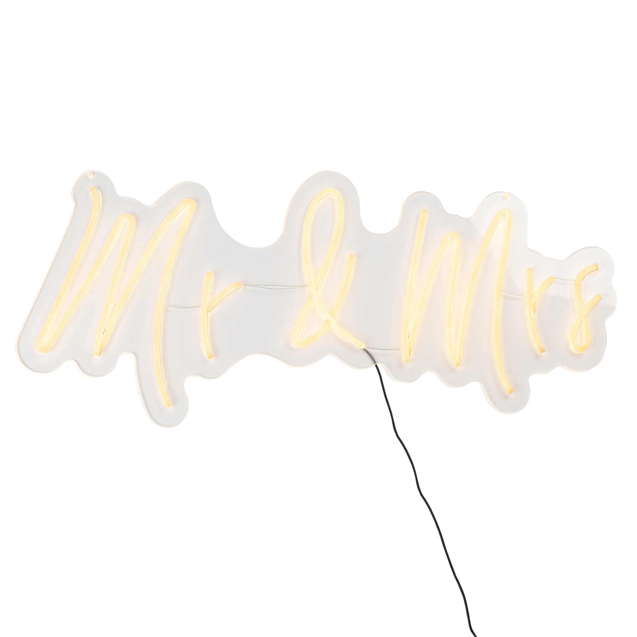 Mr & Mrs Neon Wedding Sign 88cm x 55cm - Image 5