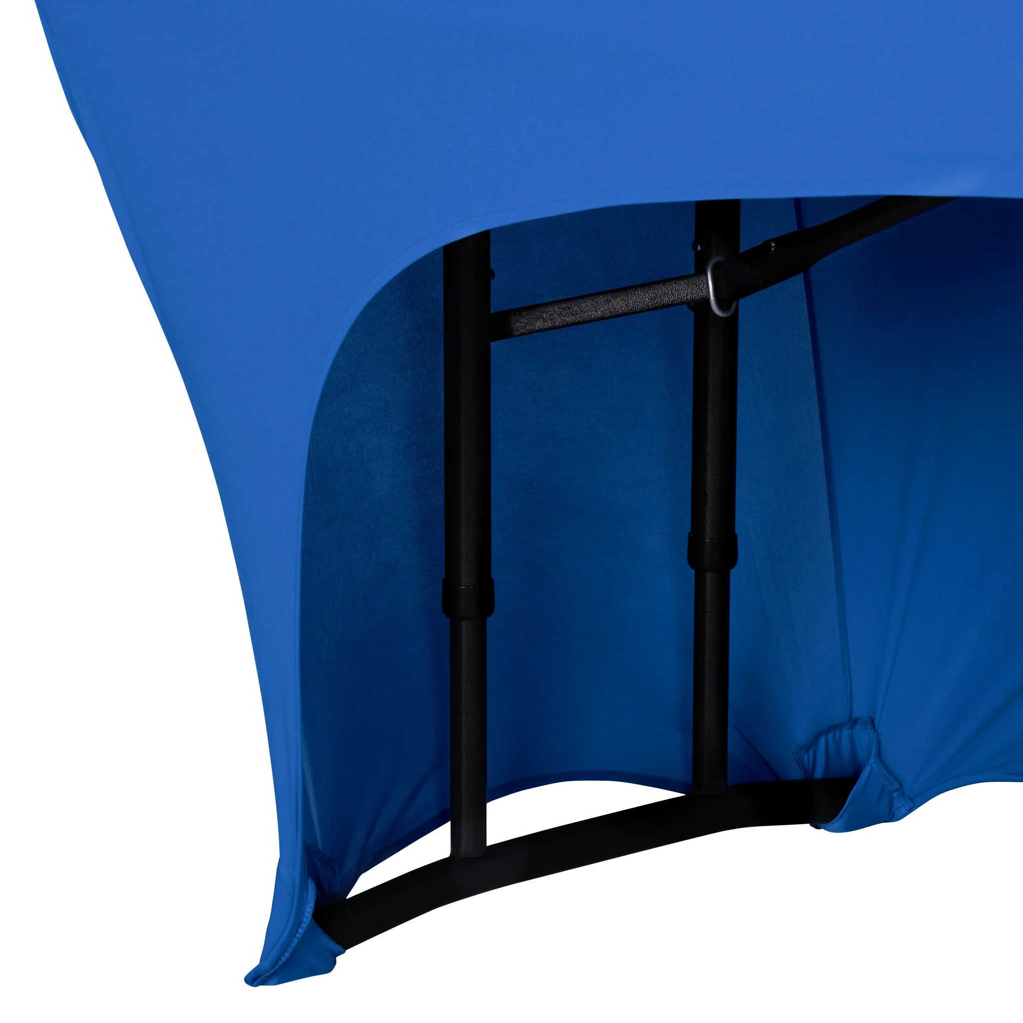 Open Back Stretch Spandex Table Cover 6 FT Rectangular - Royal Blue - Image 2