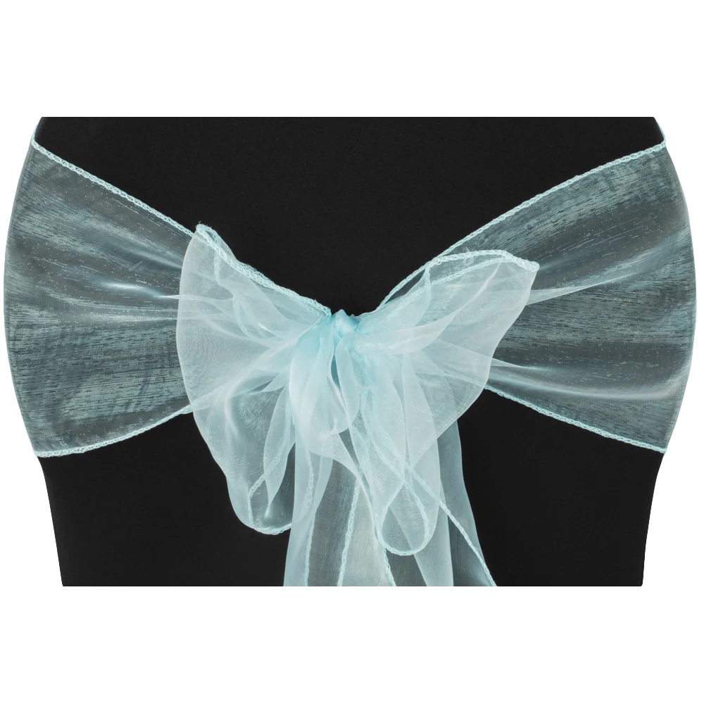 Organza Chair Sash - Baby Blue