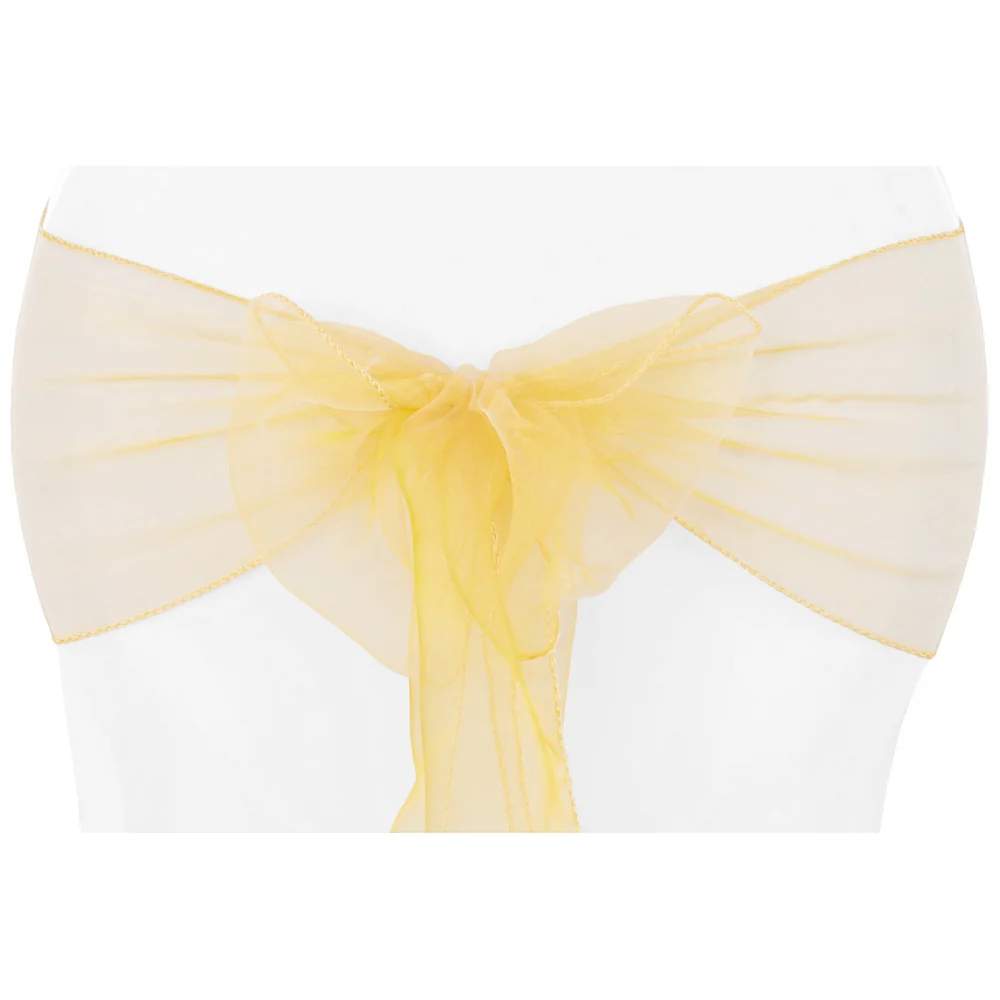 Organza Chair Sash - Gold Antique