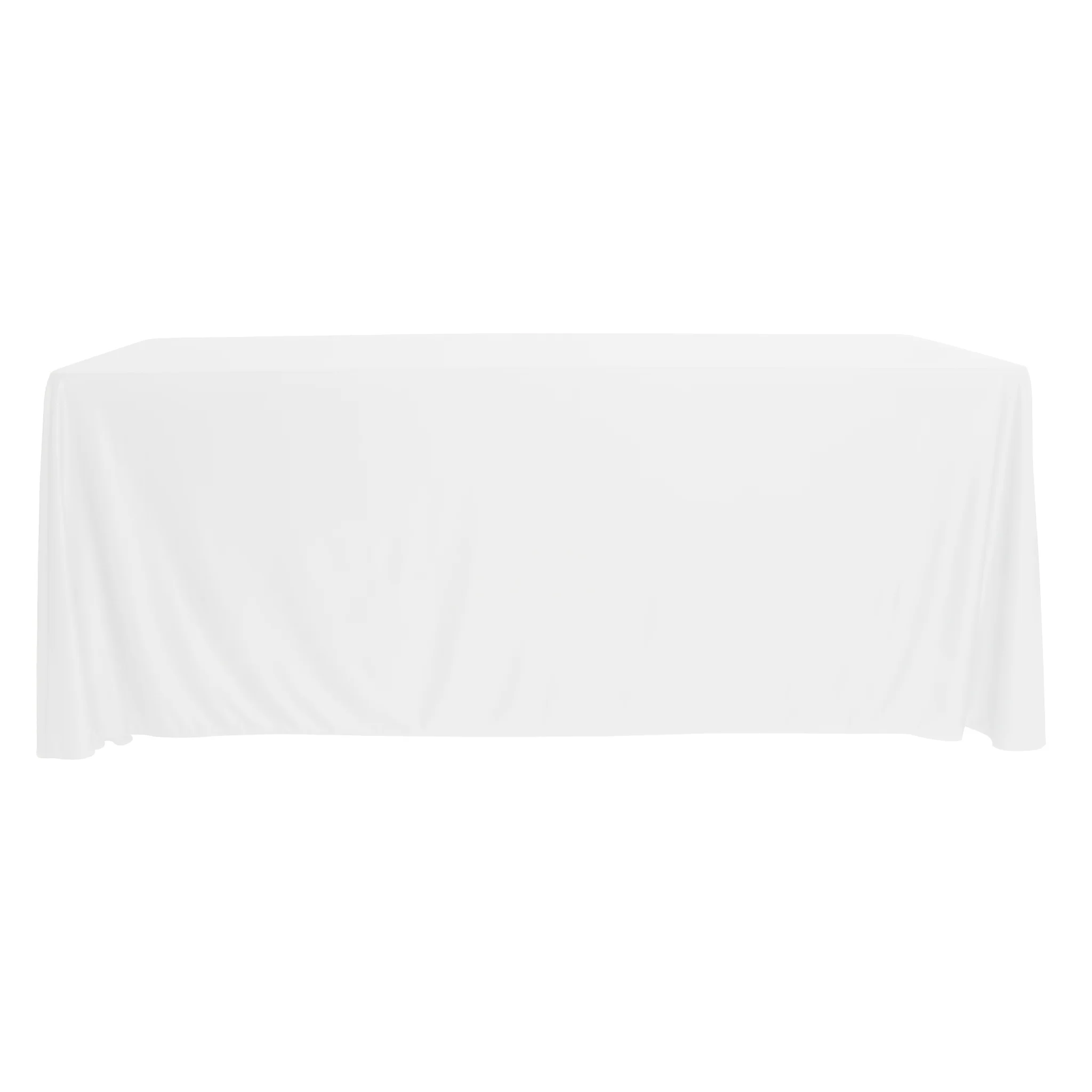 Scuba King 108"x156" Rectangular Tablecloth - White