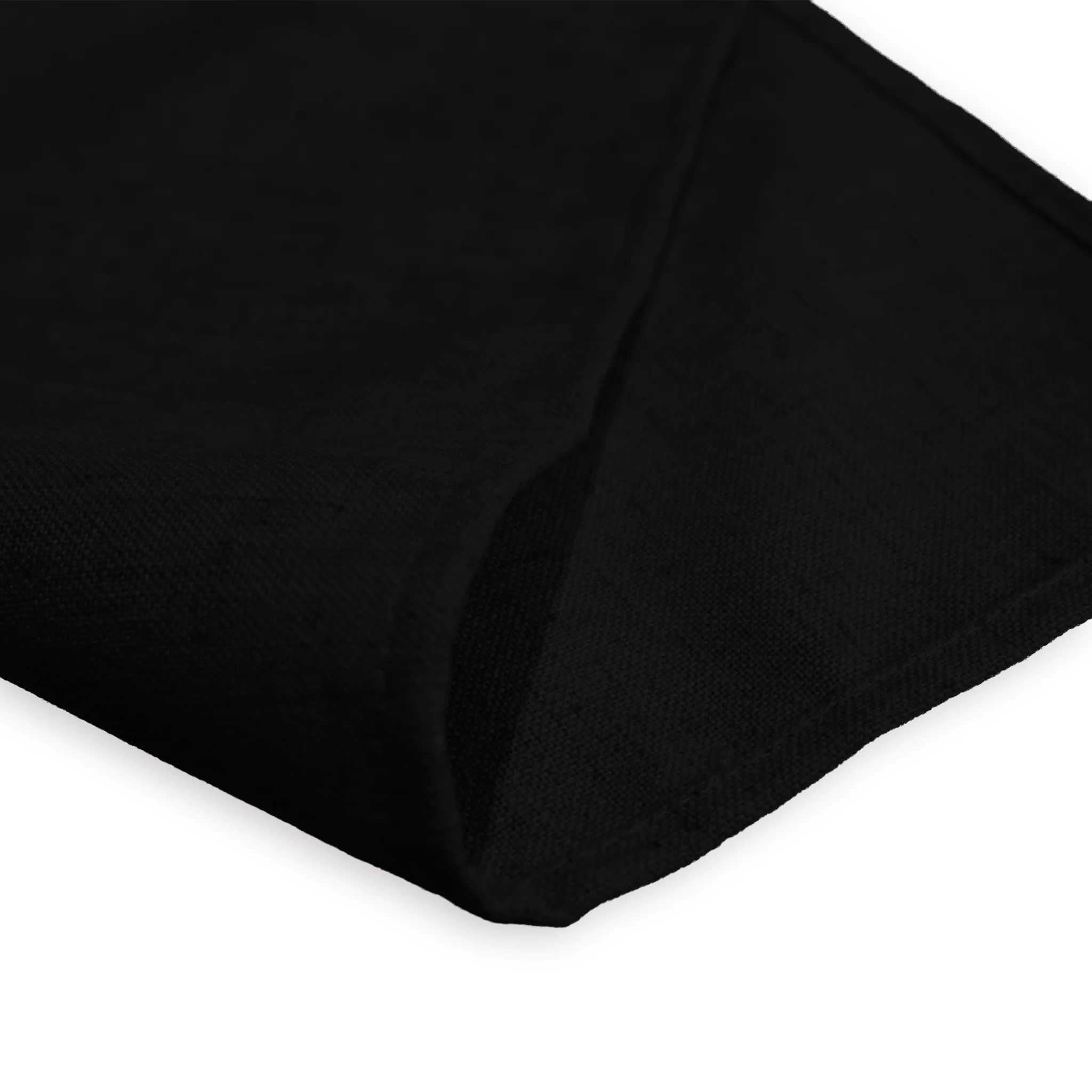 5 pcs/pk Premium Linen-Look Panama Weave 20"x20" Napkin - Black - Image 7