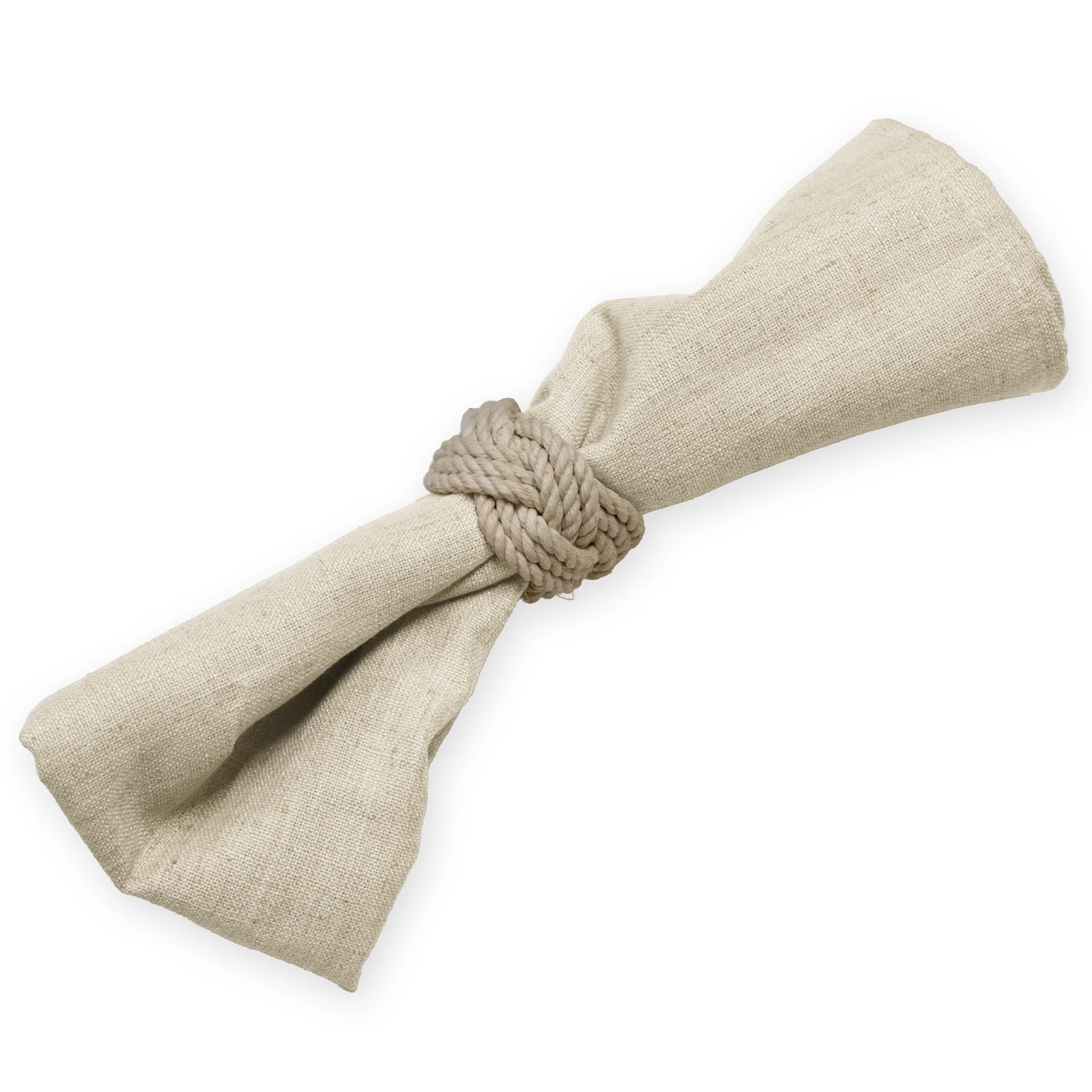 5 pcs/pk Premium Linen-Look Panama Weave 20"x20" Napkin - Ivory - Image 4