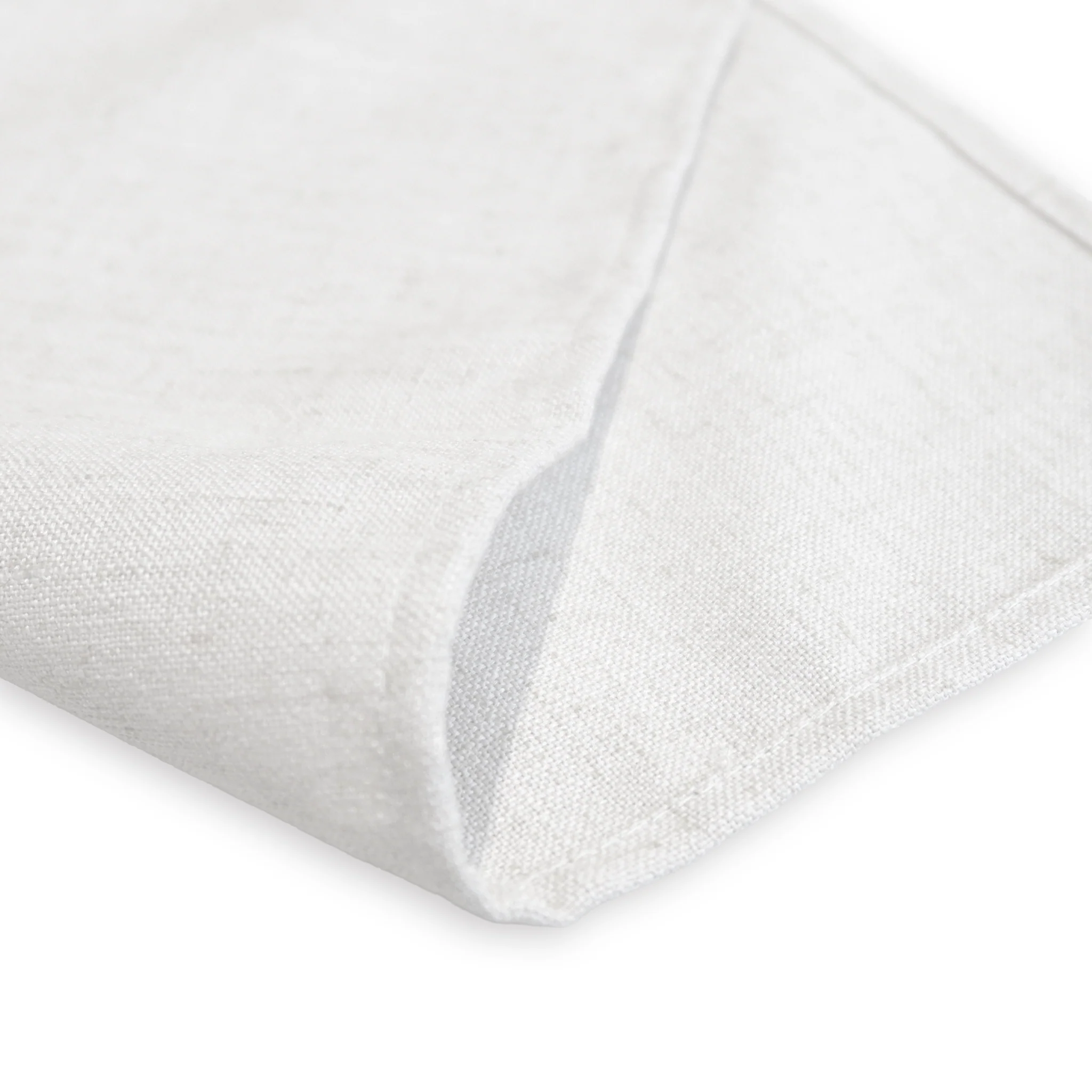 5 pcs/pk Premium Linen-Look Panama Weave 20"x20" Napkin - White - Image 5