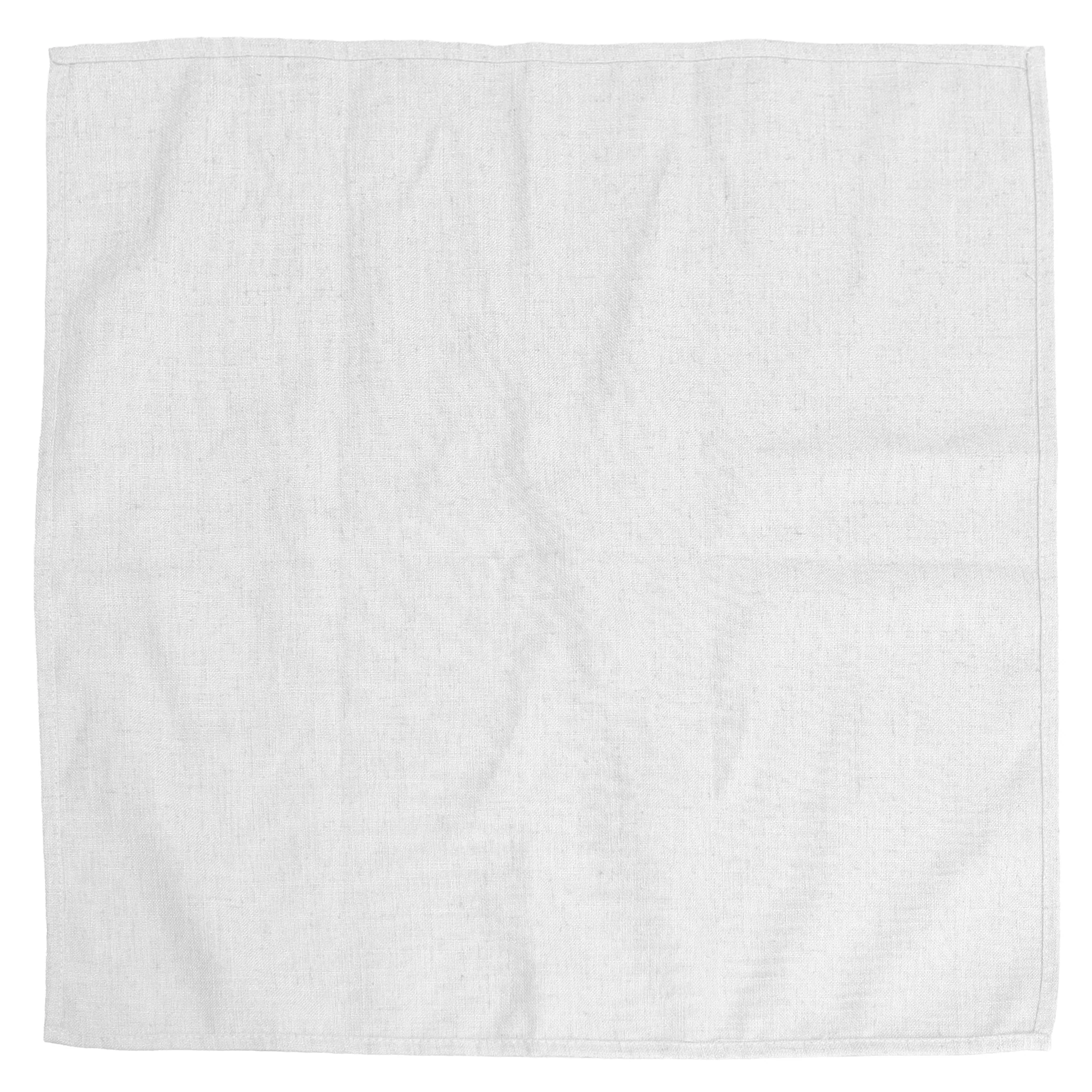 5 pcs/pk Premium Linen-Look Panama Weave 20"x20" Napkin - White - Image 8
