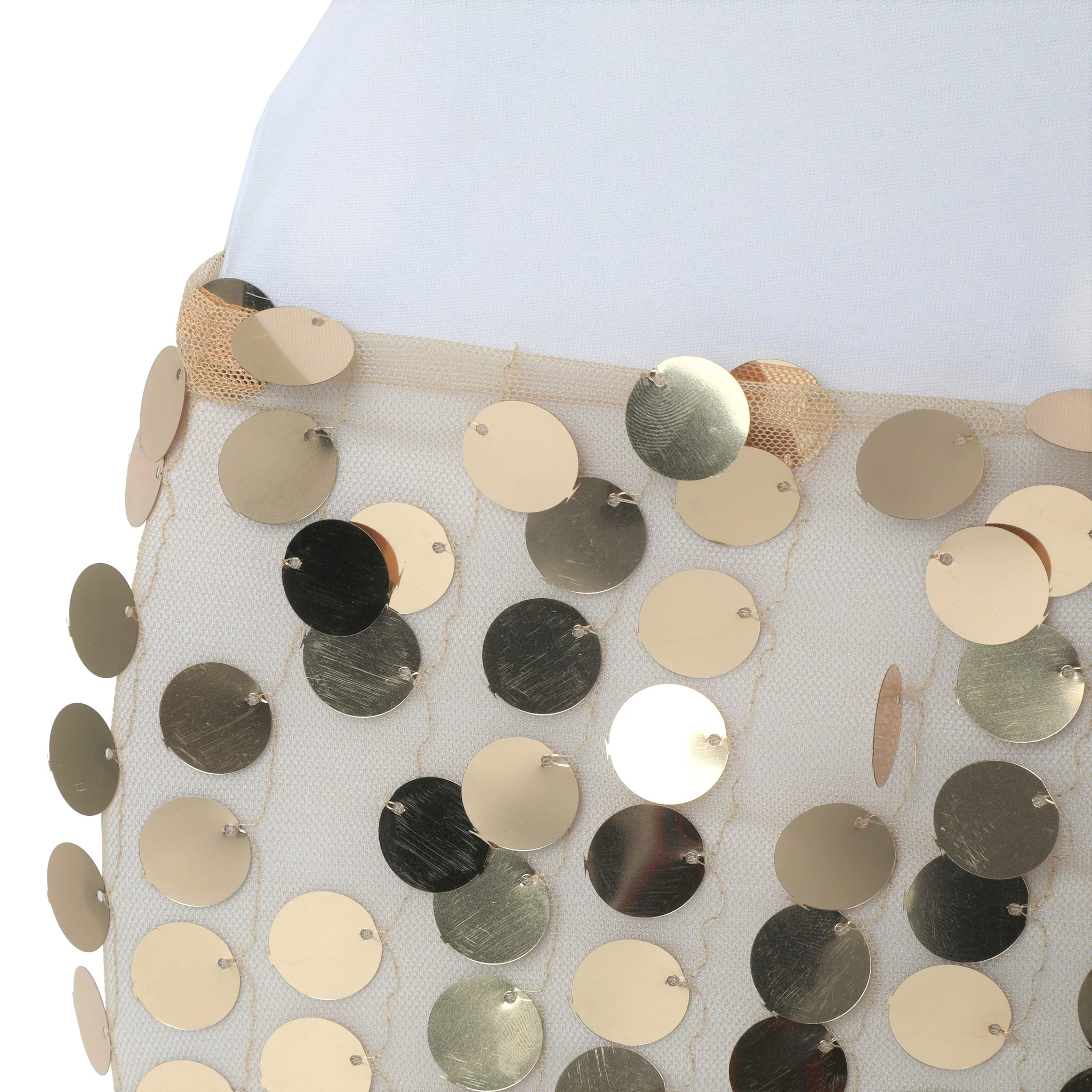 5 pcs/pk Payette Sequin Chair Bands - Champagne - Image 3