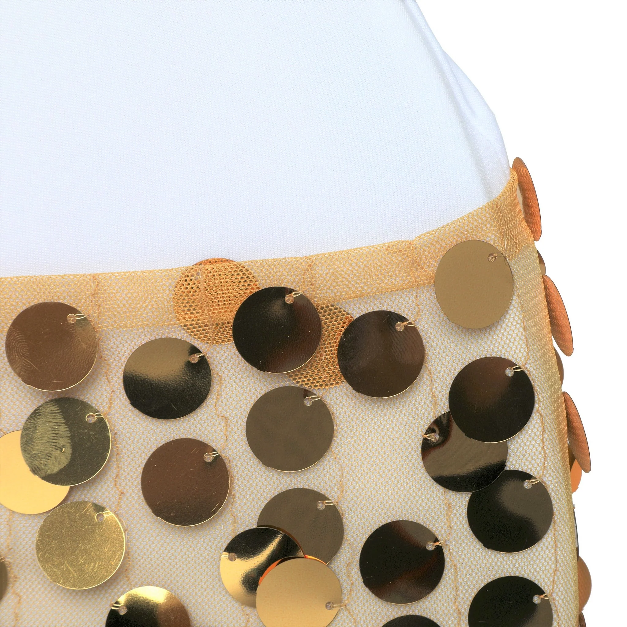 5 pcs/pk Payette Sequin Chair Bands - Gold - Image 3