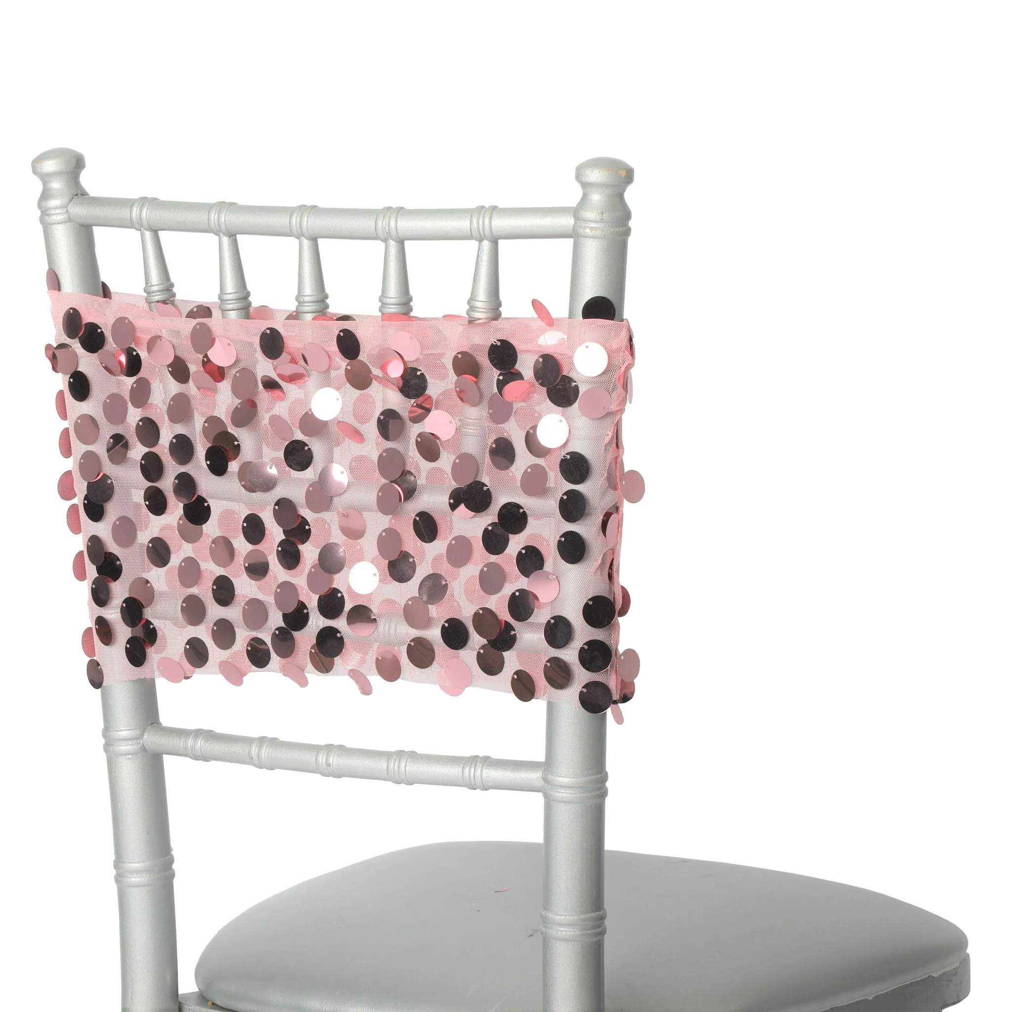 5 pcs/pk Payette Sequin Chair Bands - Pink - Image 5