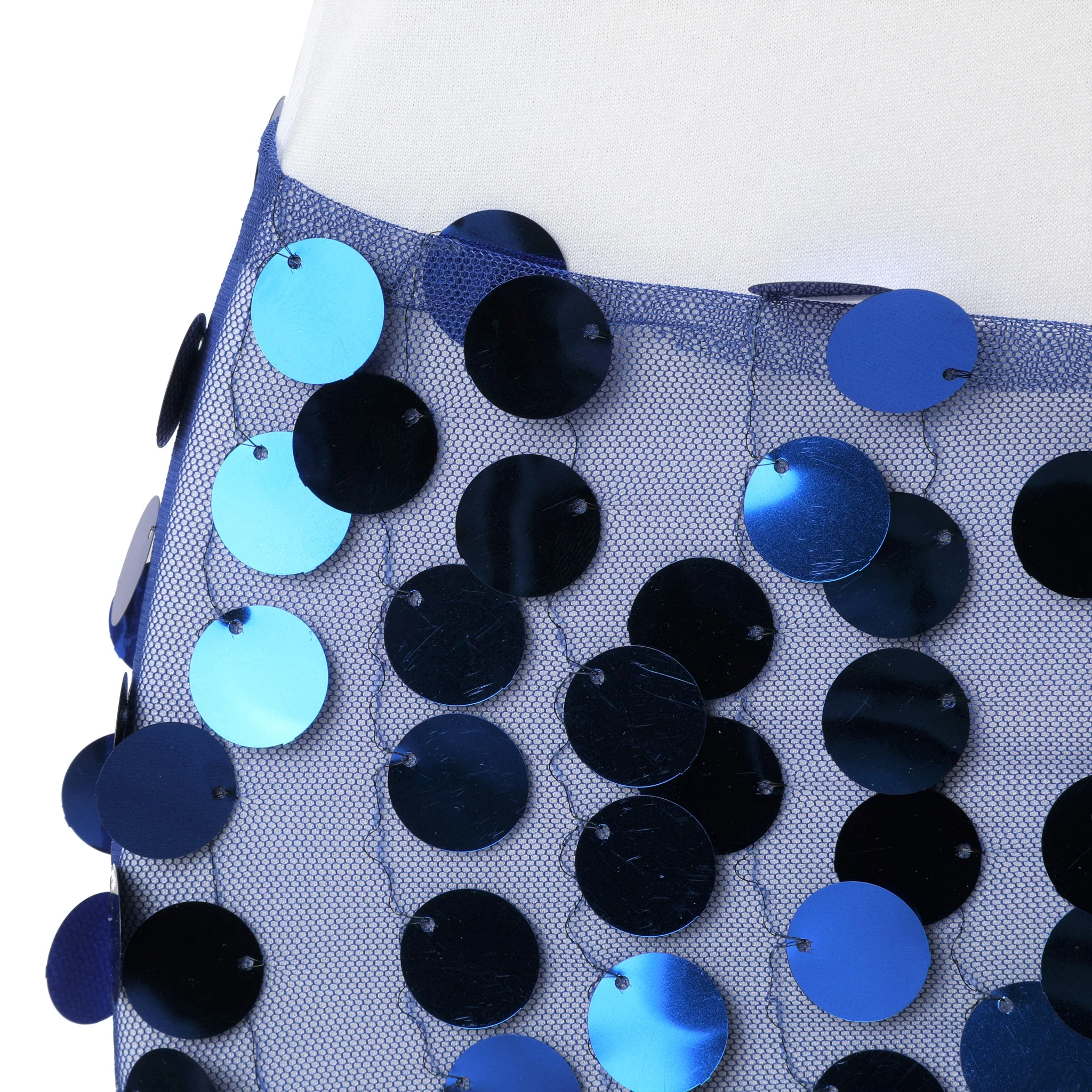 5 pcs/pk Payette Sequin Chair Bands - Royal Blue - Image 3
