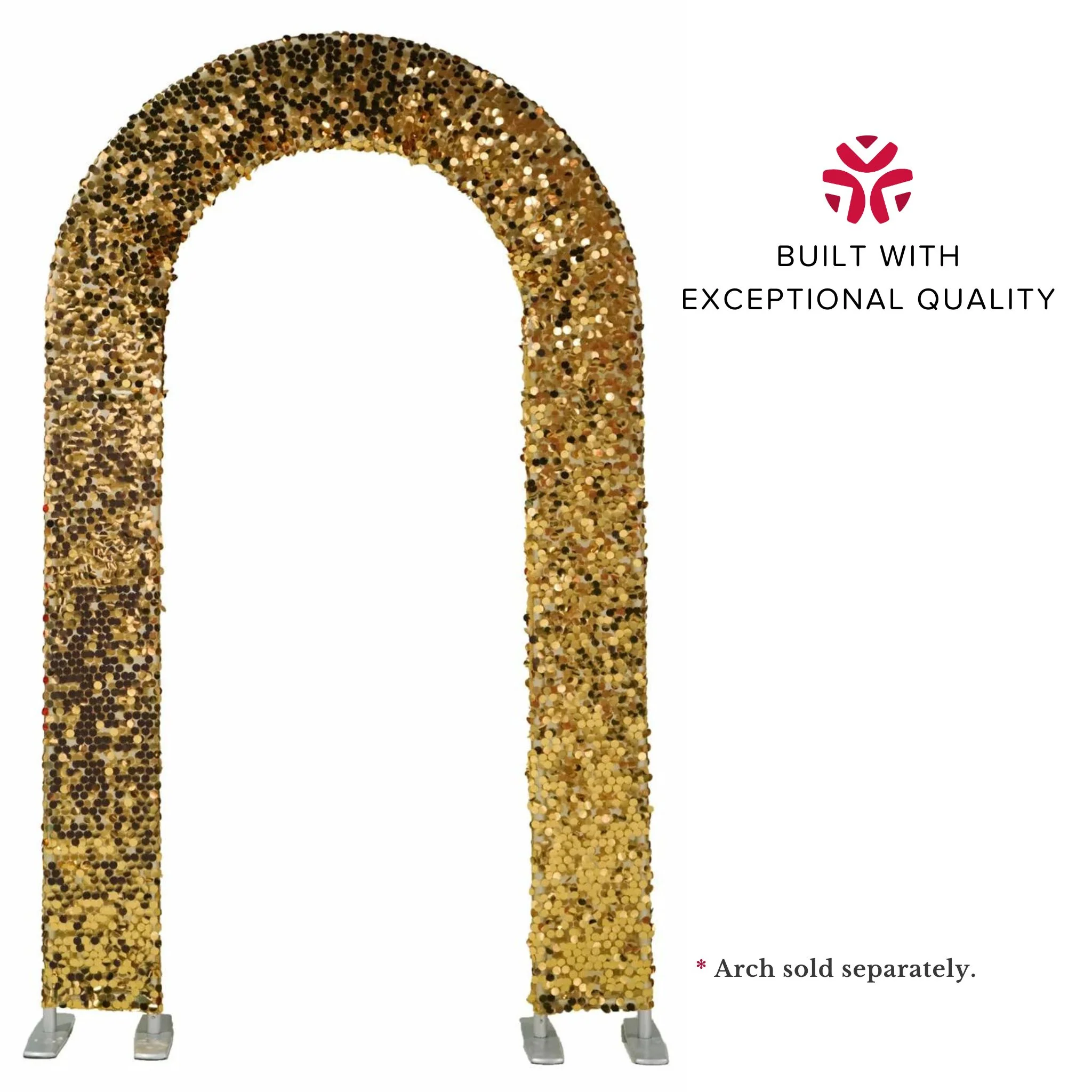 Payette Sequin Open Center Arch Cover - Gold - Image 5