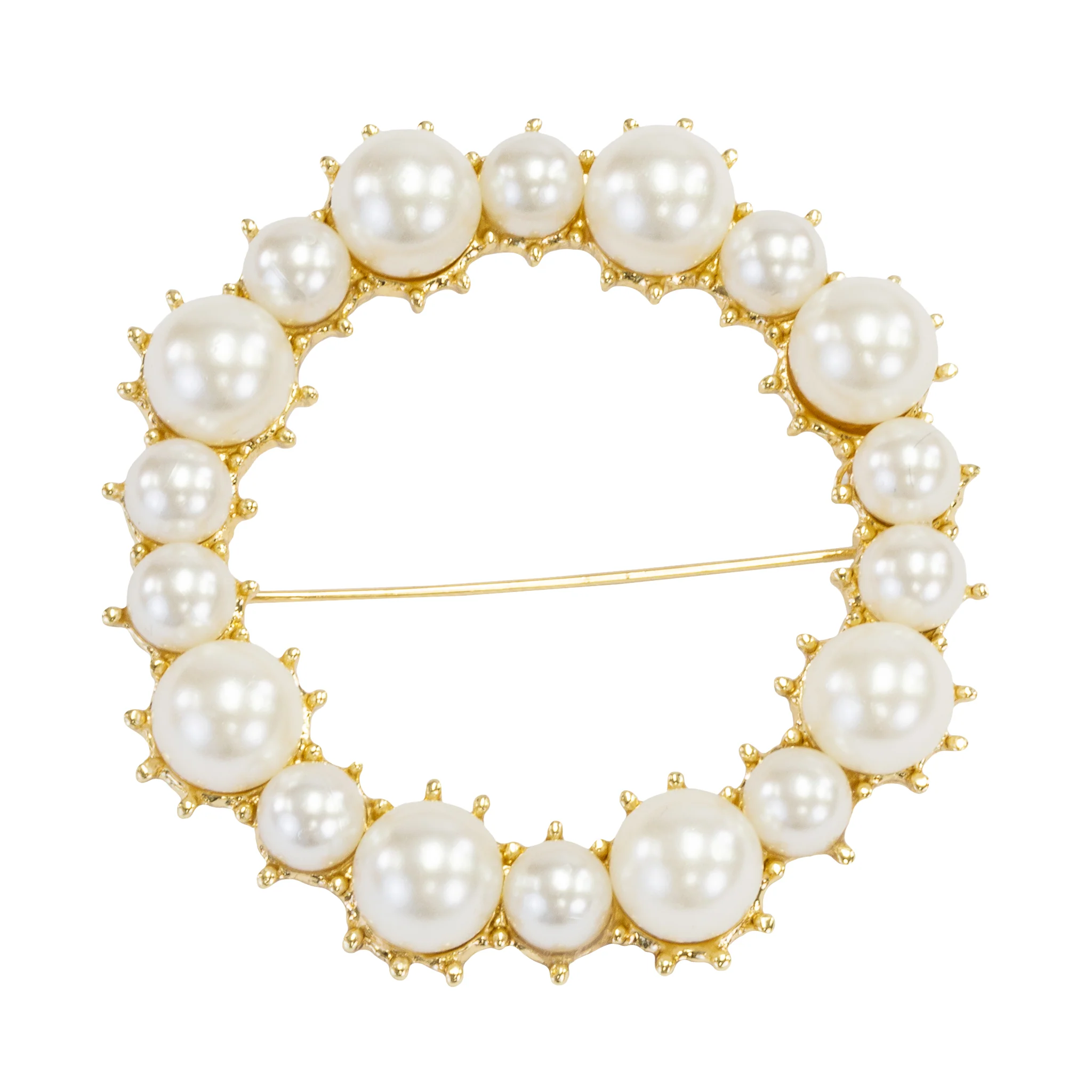 Pearl Buckle Sash Pin - Pearl White - Image 2