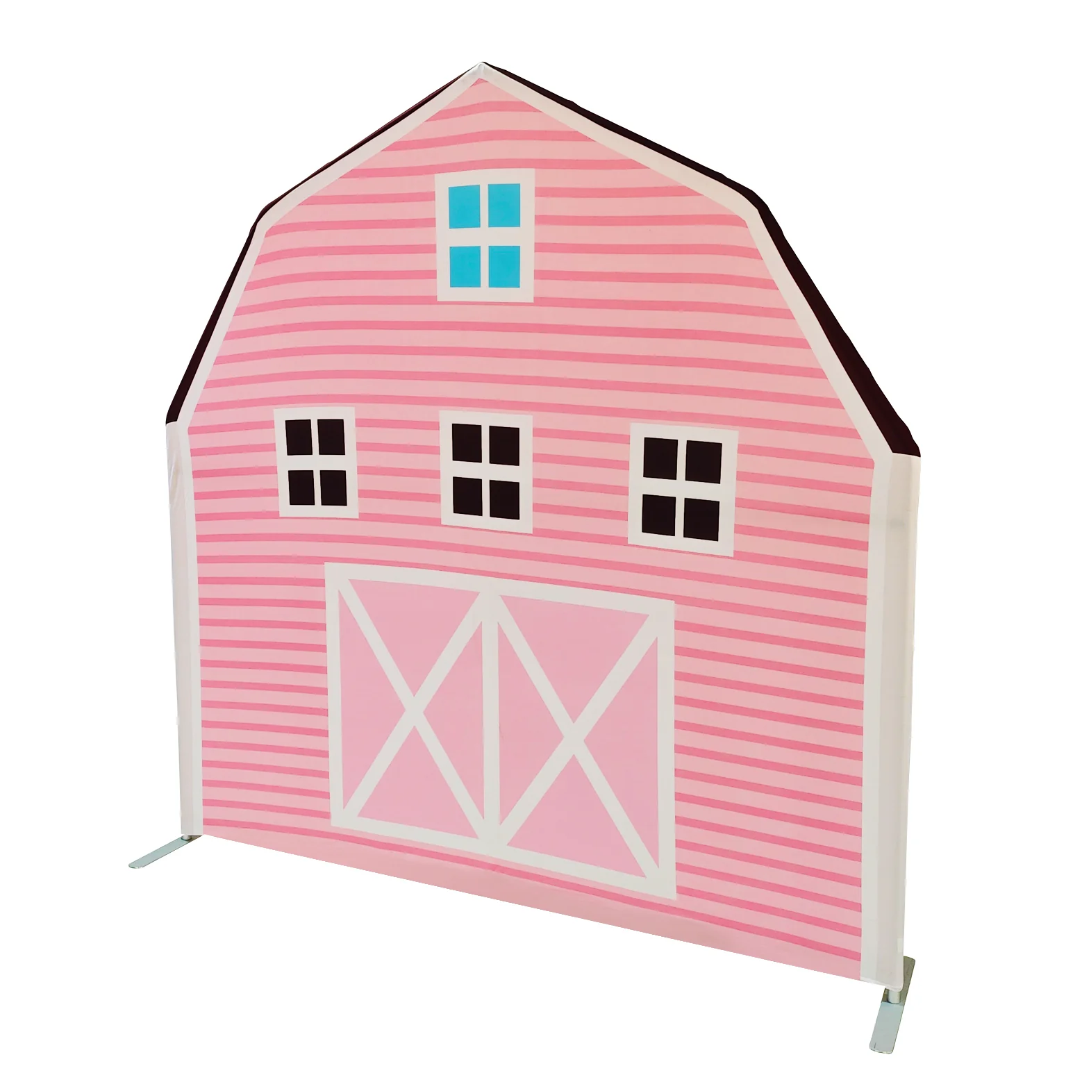 Pink Barn Printed Backdrop Spandex Cover - Image 2