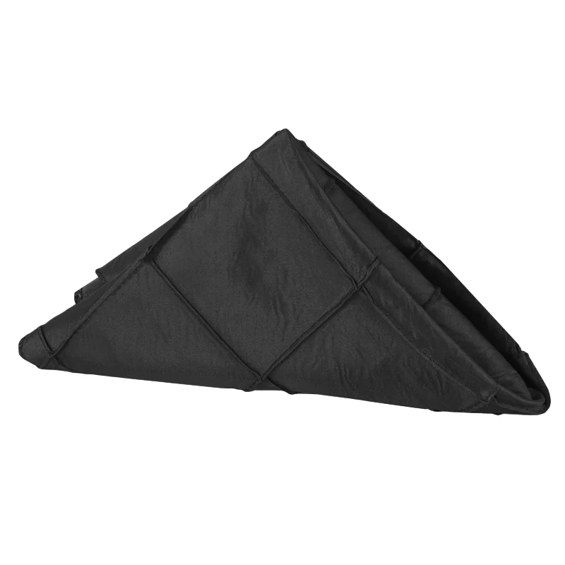Pintuck Napkin 20"x20" - Black