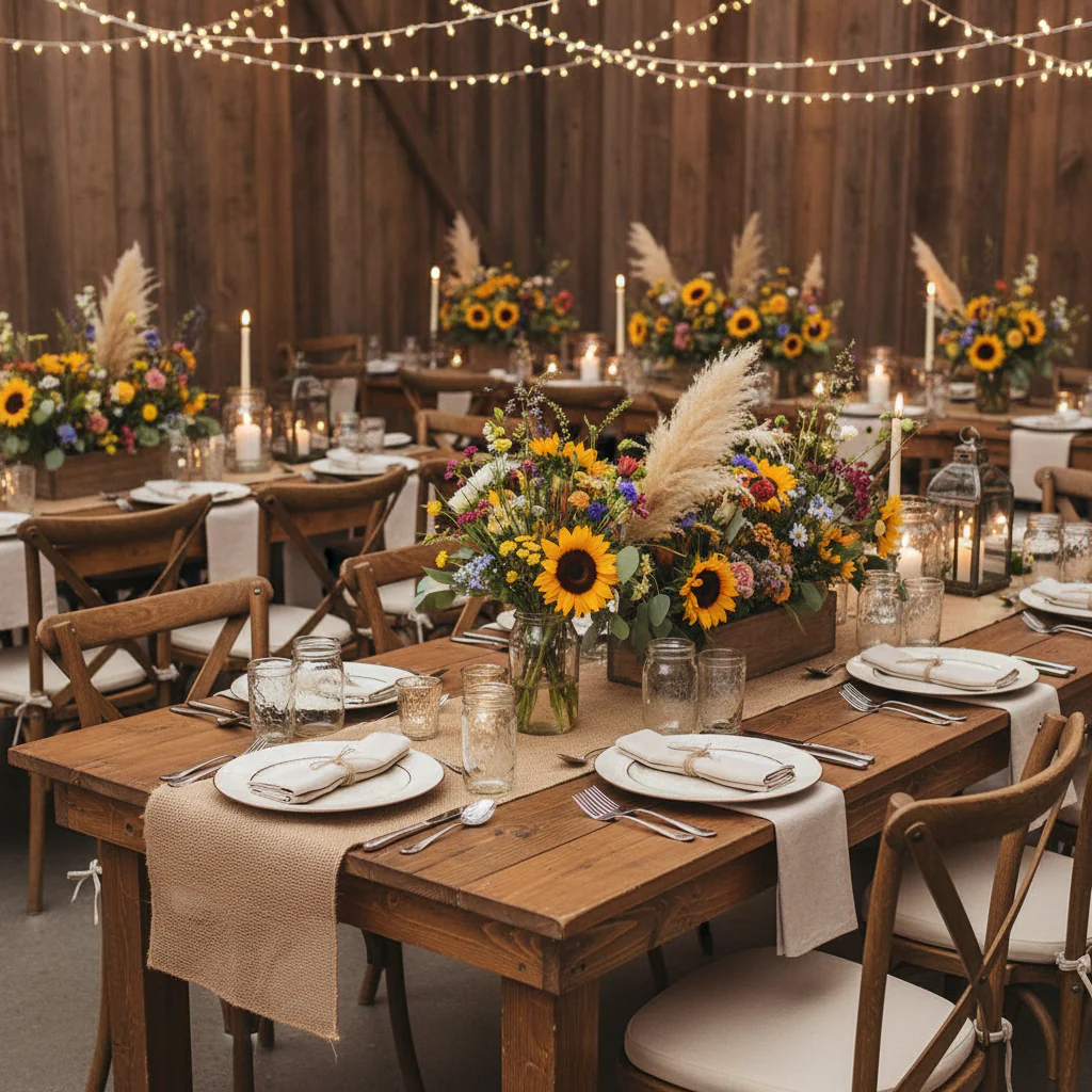 Plain Round 13" Charger Plates - Rustic - Image 4