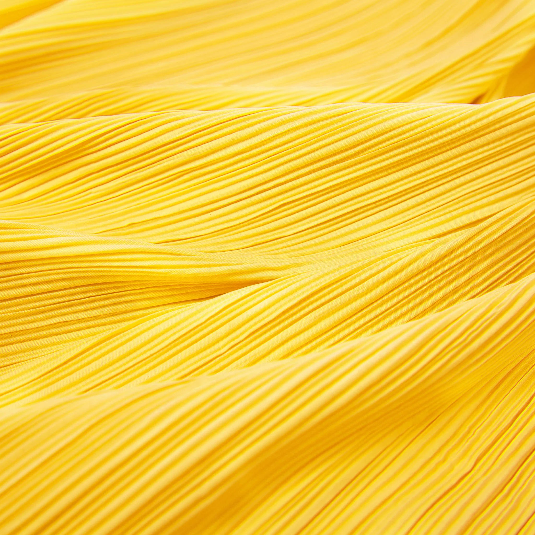 Pleated Crinkle DIY Textured Fabric 10 yards - Yellow - Image 2