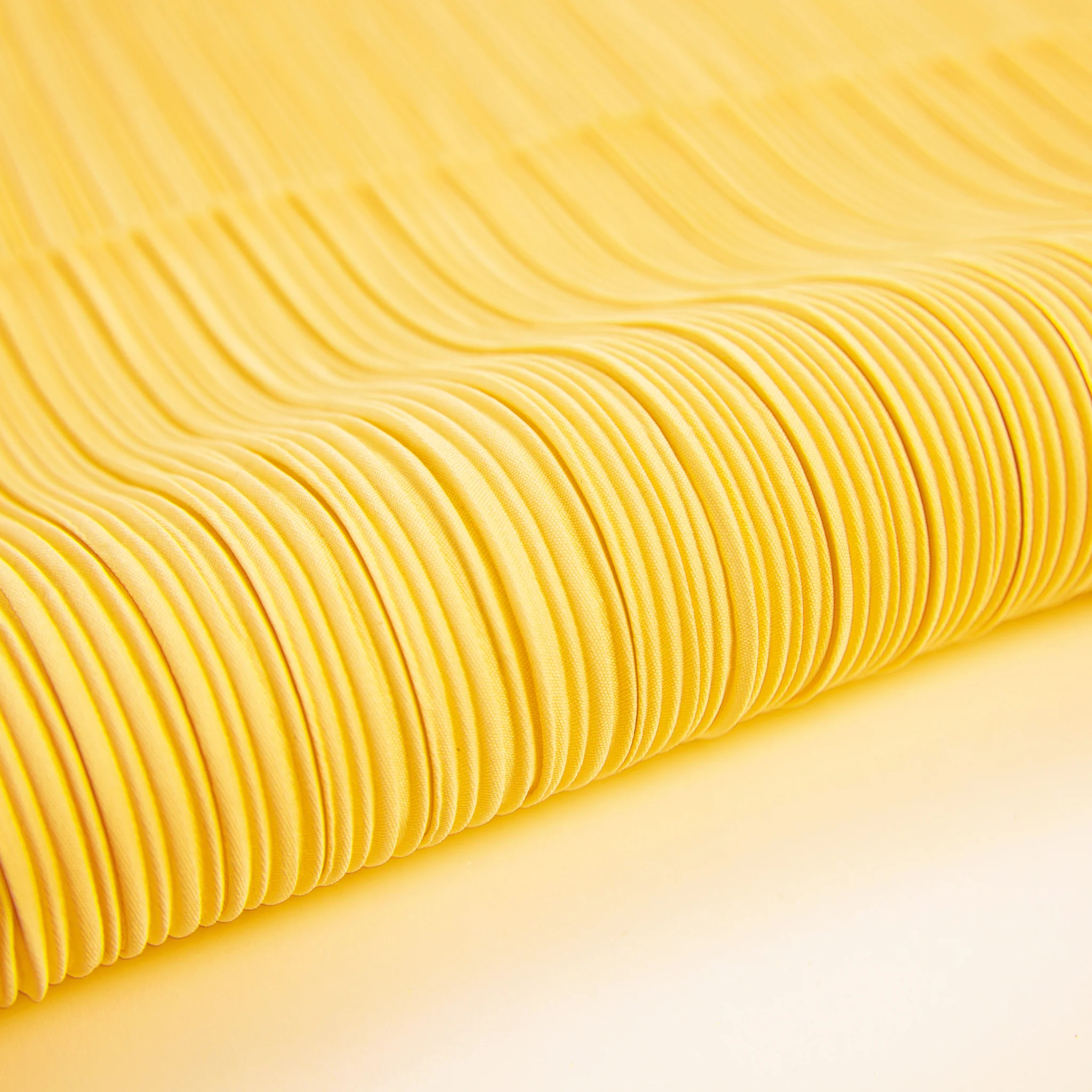 Pleated Crinkle DIY Textured Fabric 10 yards - Yellow - Image 4
