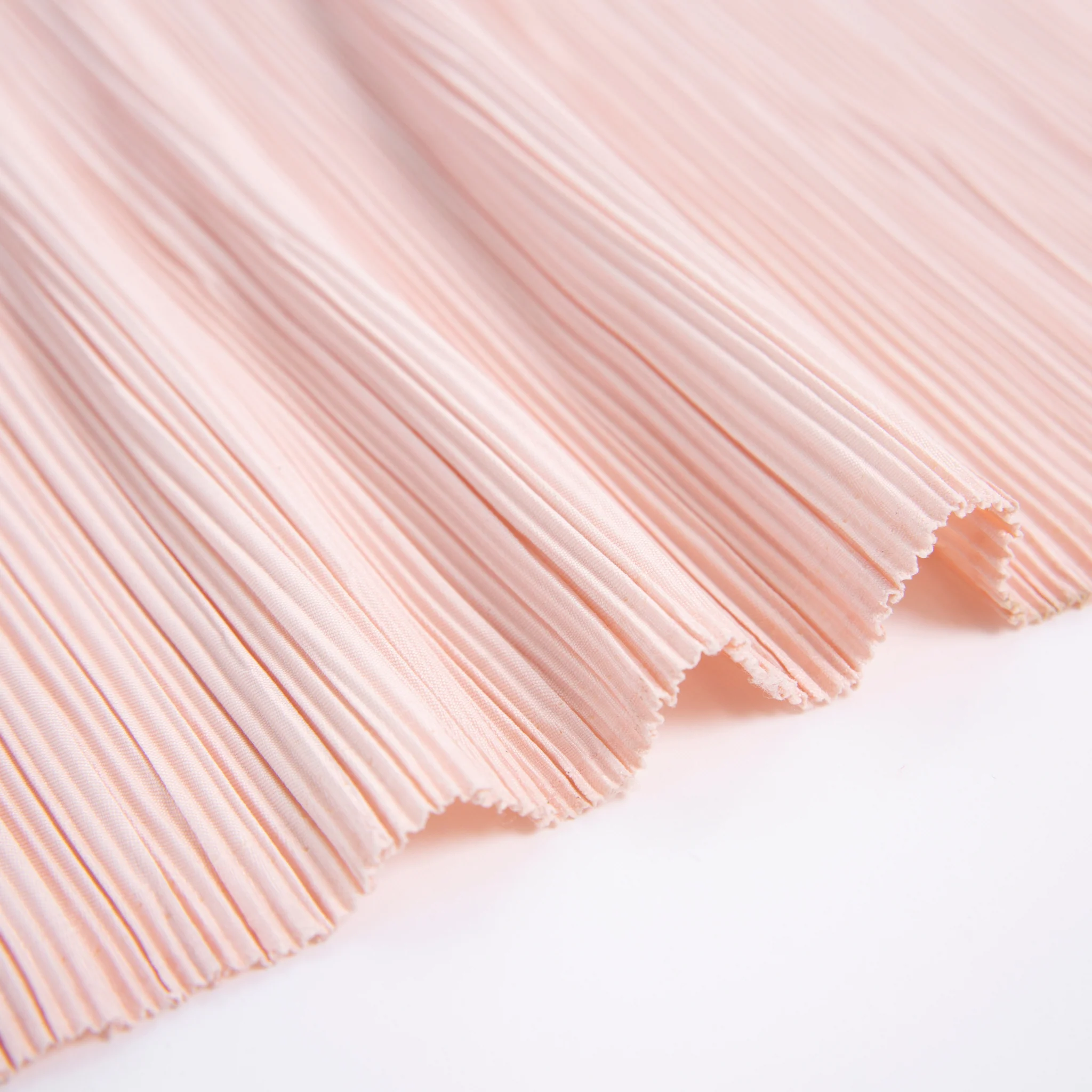 Pleated Crinkle DIY Textured Fabric 10 yards - Blush/Rose Gold - Image 4