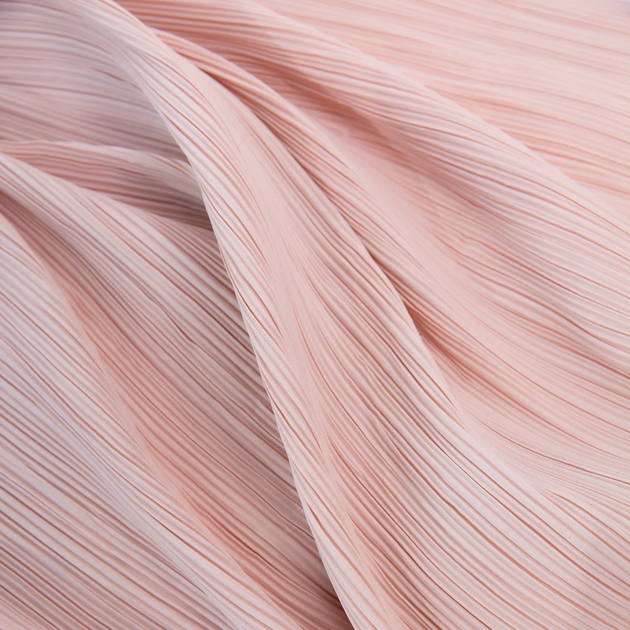 Pleated Crinkle DIY Textured Fabric 10 yards - Blush/Rose Gold - Image 5