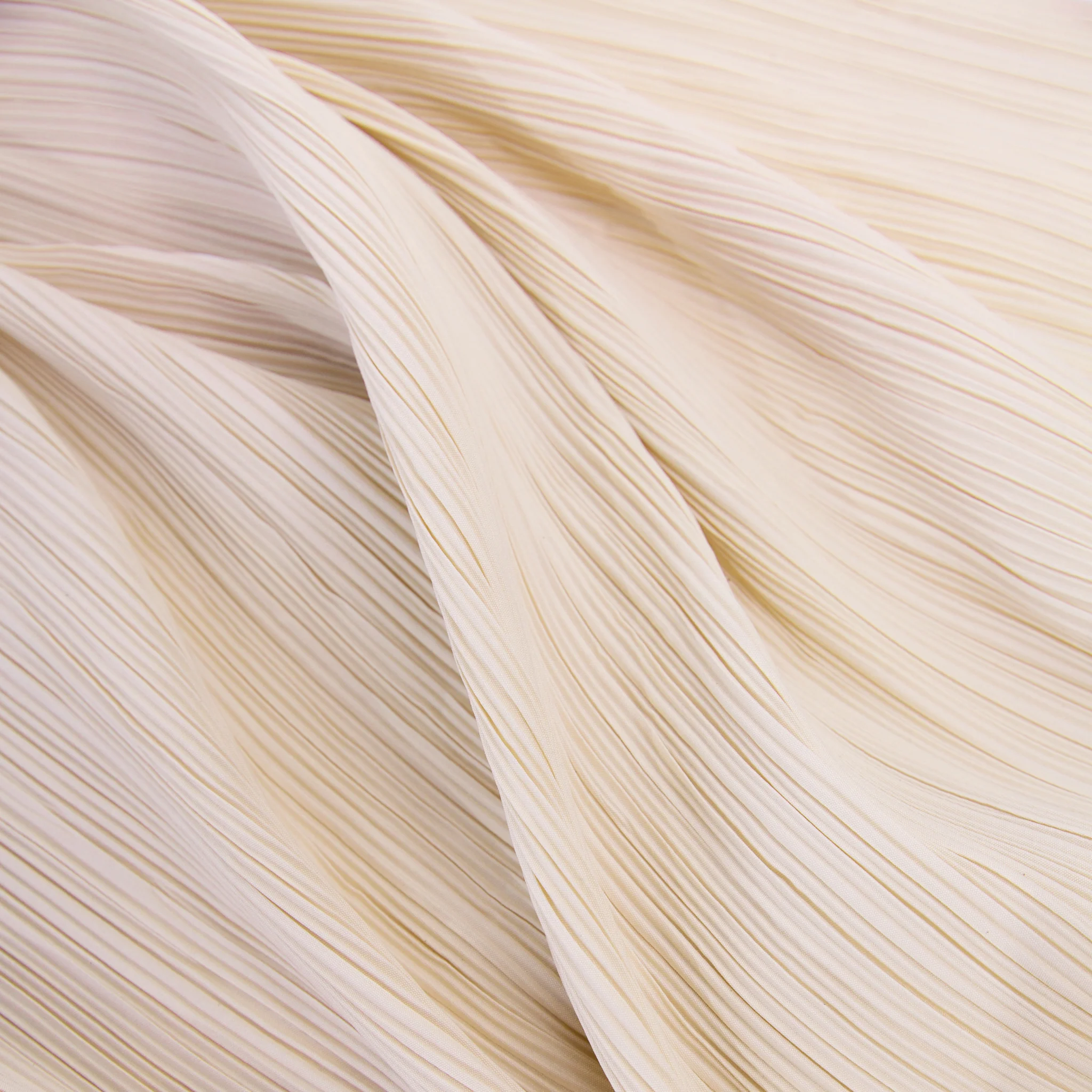 Pleated Crinkle DIY Textured Fabric 10 yards - Champagne - Image 5