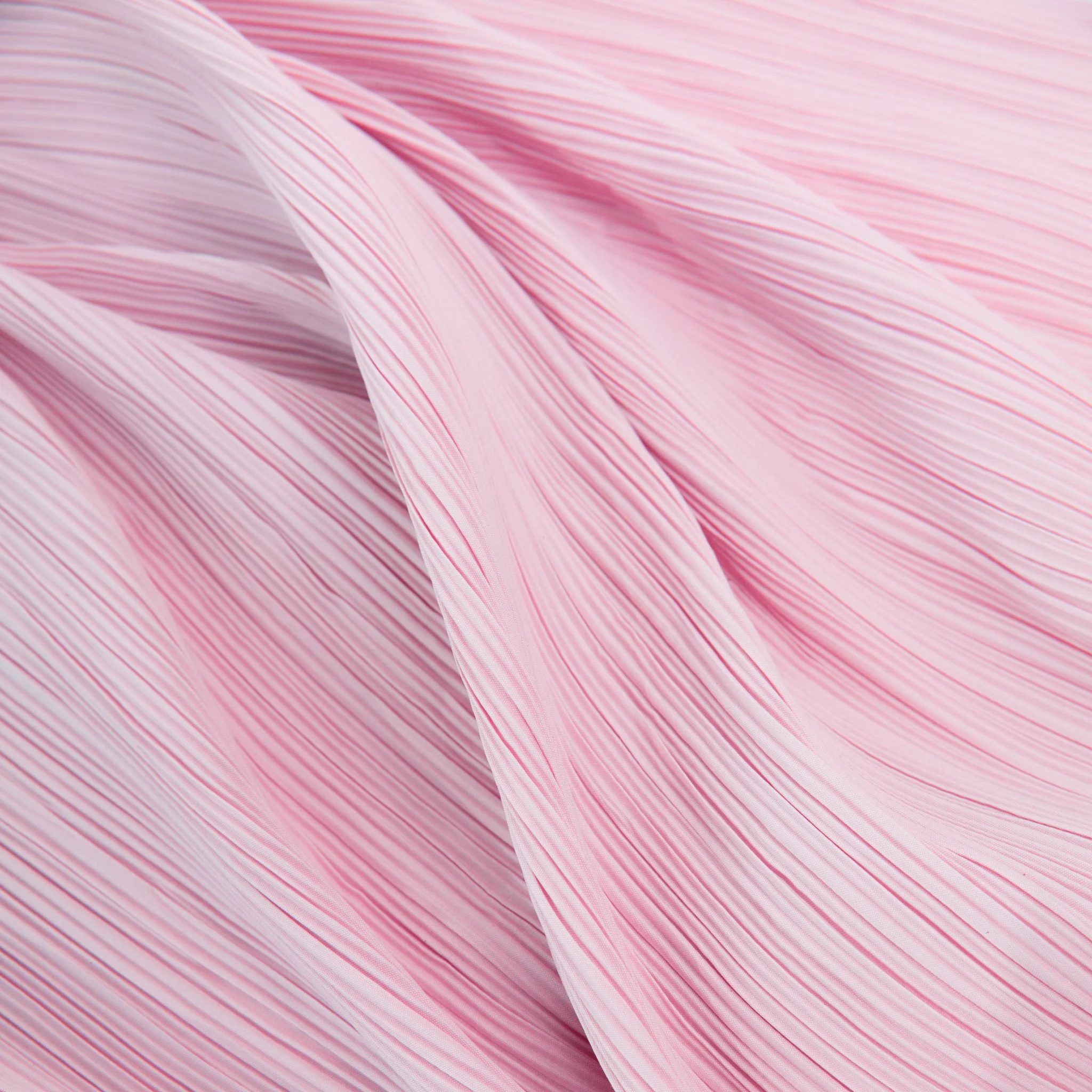 Pleated Crinkle DIY Textured Fabric 10 yards - Pink - Image 5