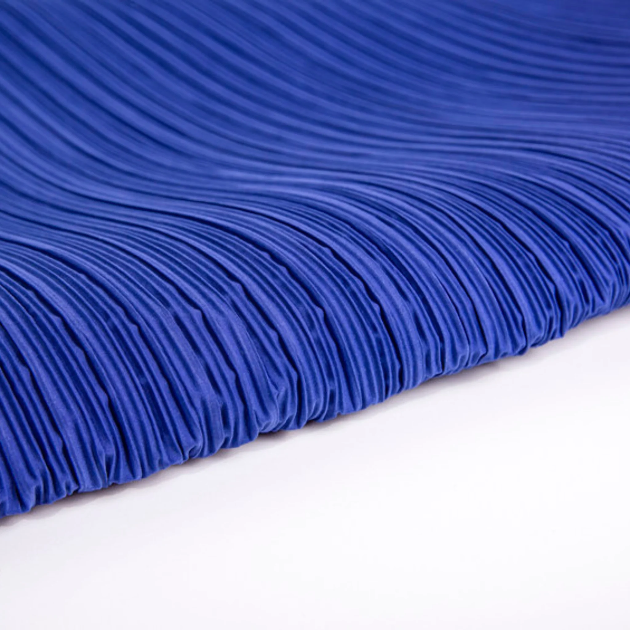 Pleated Crinkle DIY Textured Fabric 10 yards - Royal Blue
