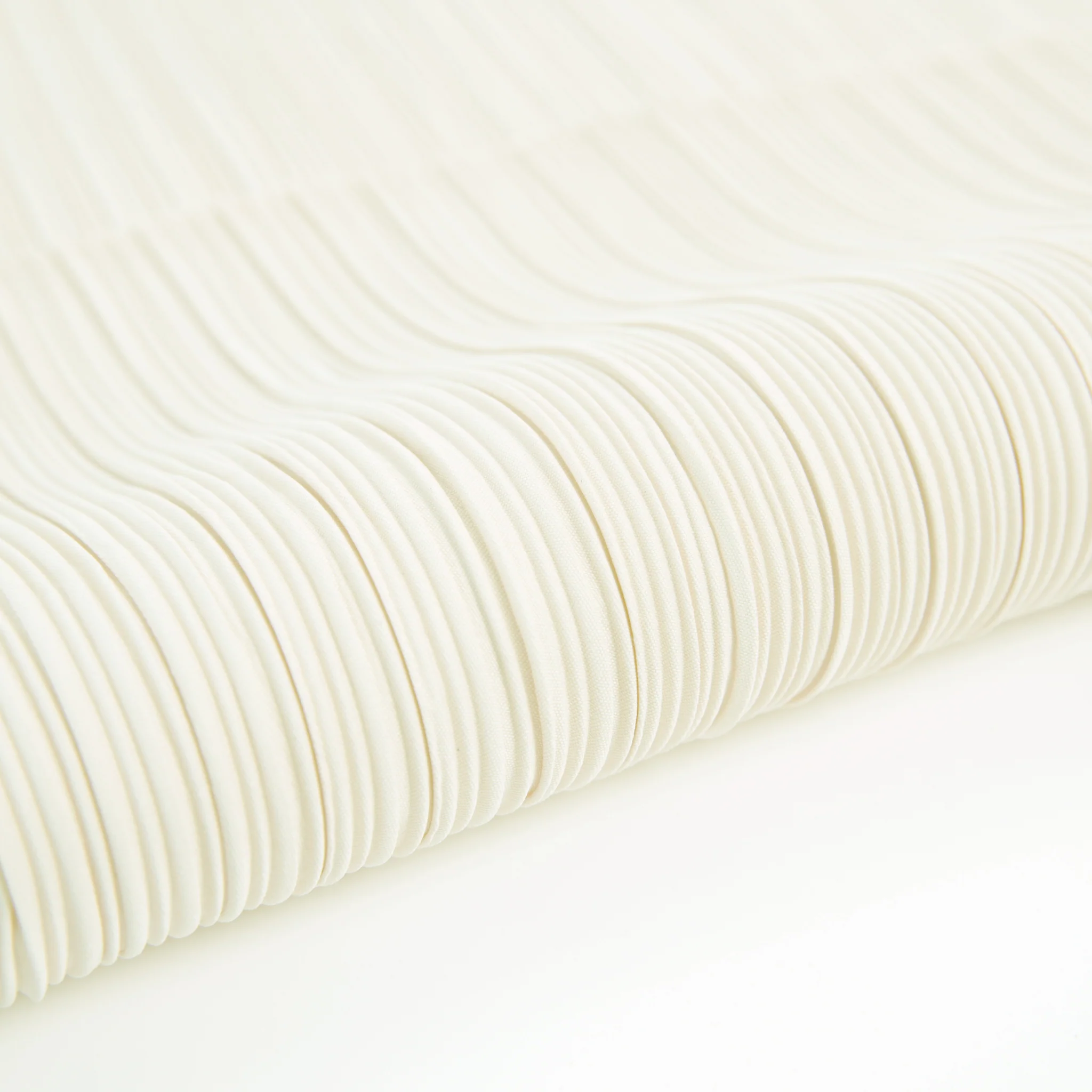 Pleated Crinkle DIY Textured Fabric 5 yards - Ivory - Image 2
