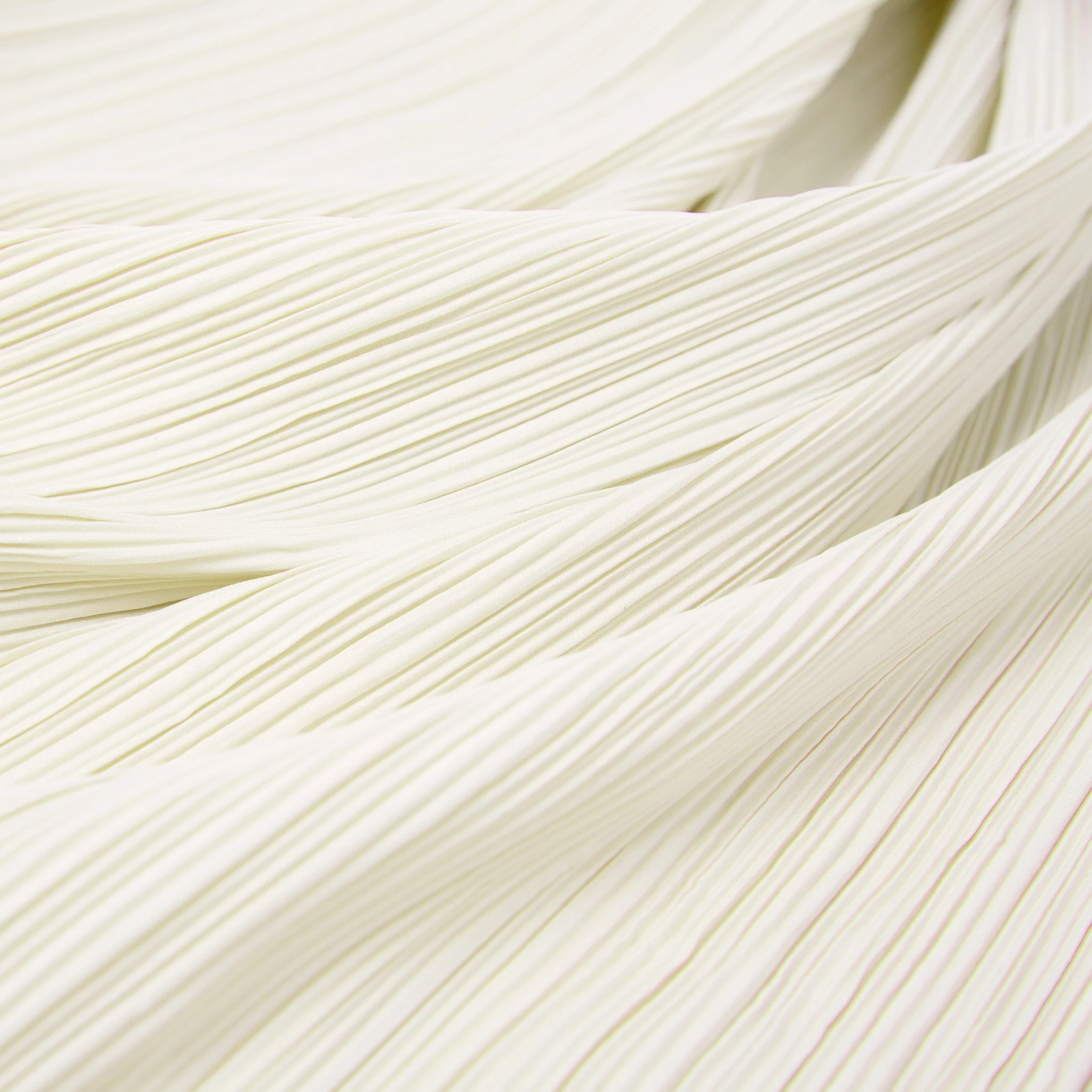 Pleated Crinkle DIY Textured Fabric 5 yards - Ivory - Image 3