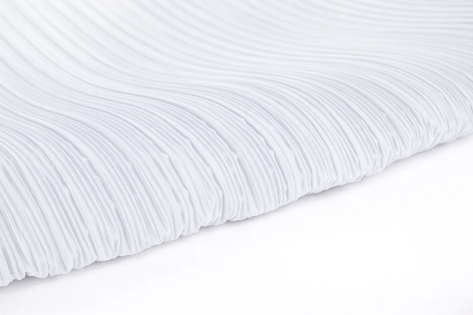 Pleated Crinkle DIY Textured Fabric 5 yards - White - Image 2