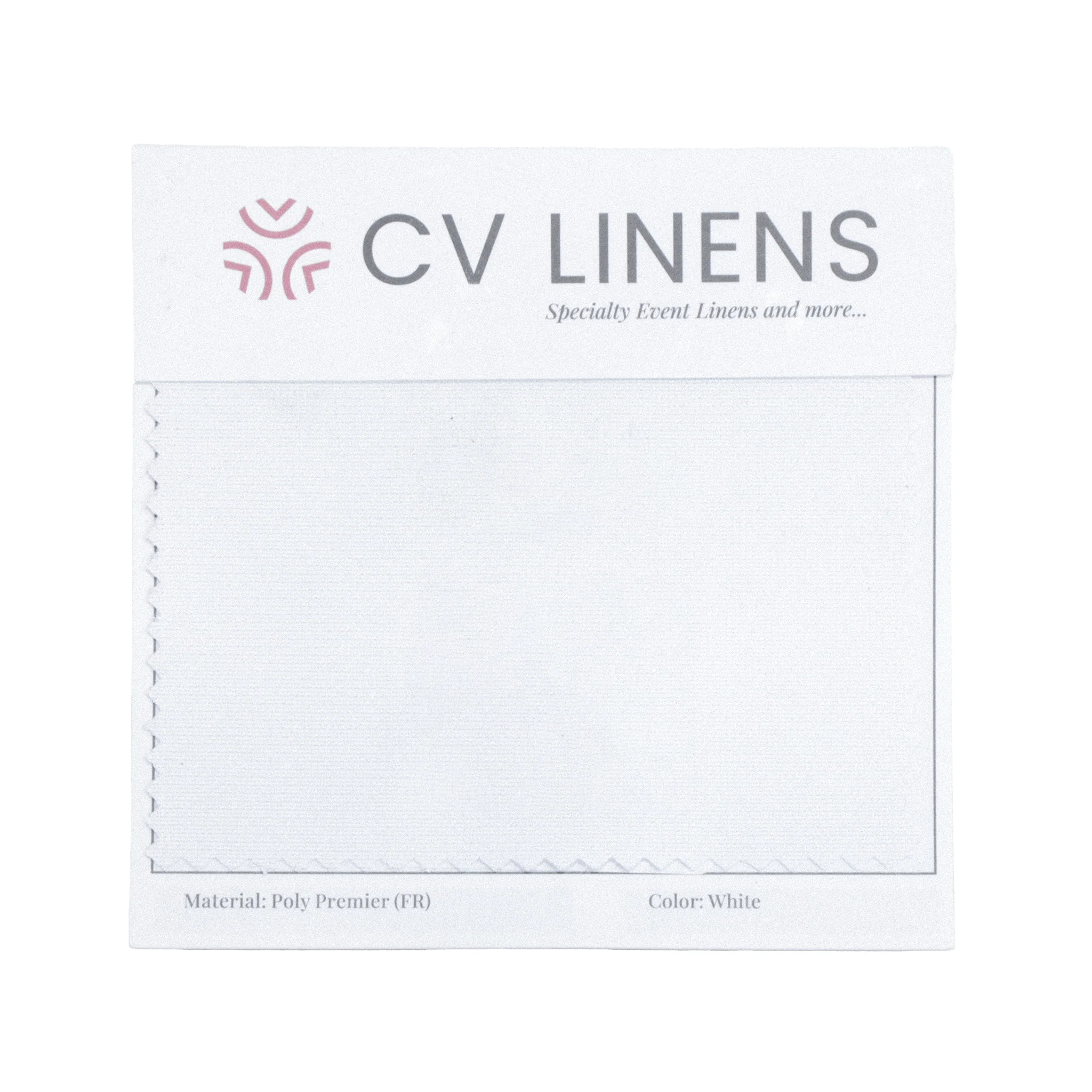 White Poly Premier Swatch Card