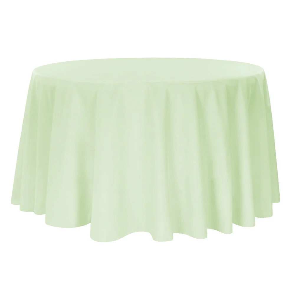 Premium Polyester 108" Round Tablecloth - Sage Green