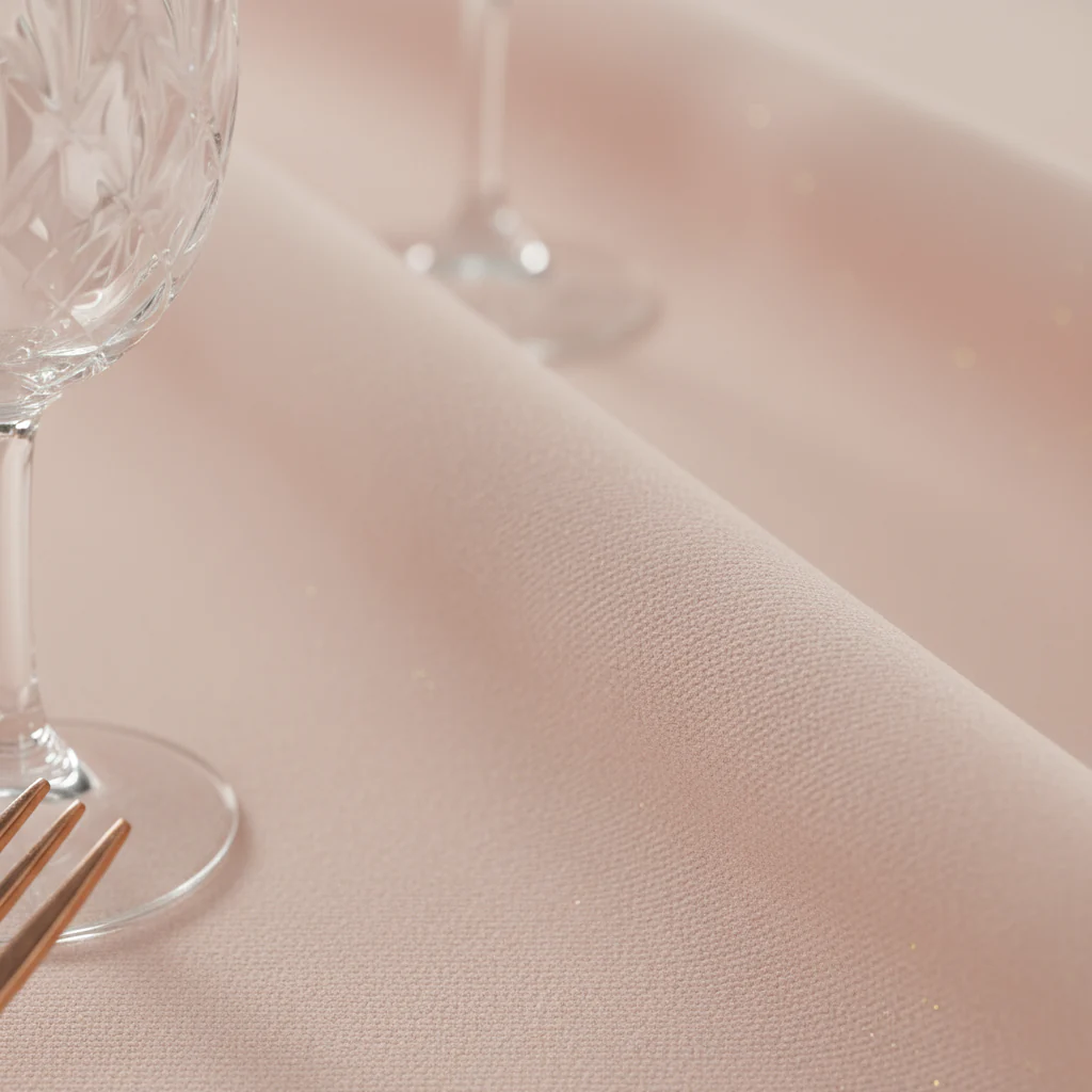 Premium Polyester 120" Round Tablecloth - Blush - Image 4