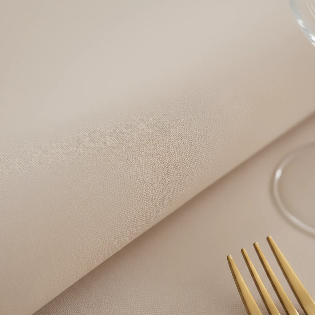 Premium Polyester 120" Round Tablecloth - Nude - Image 4