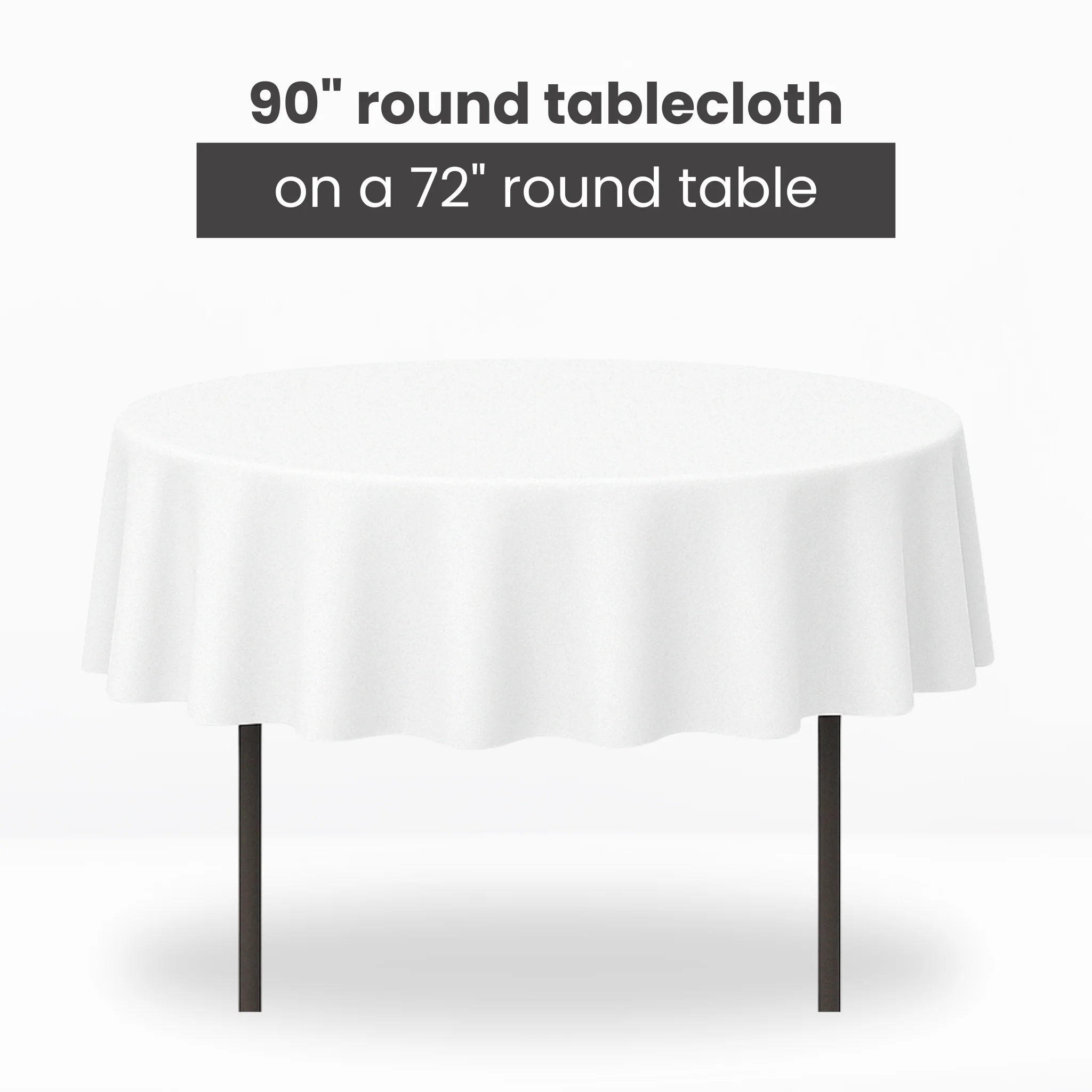Premium Polyester 90" Round Tablecloth - Sage Green - Image 4