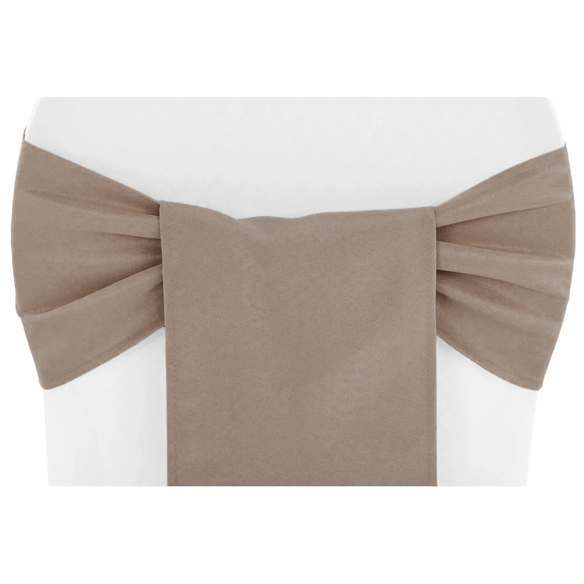 Polyester Chair Sash/Tie - Taupe