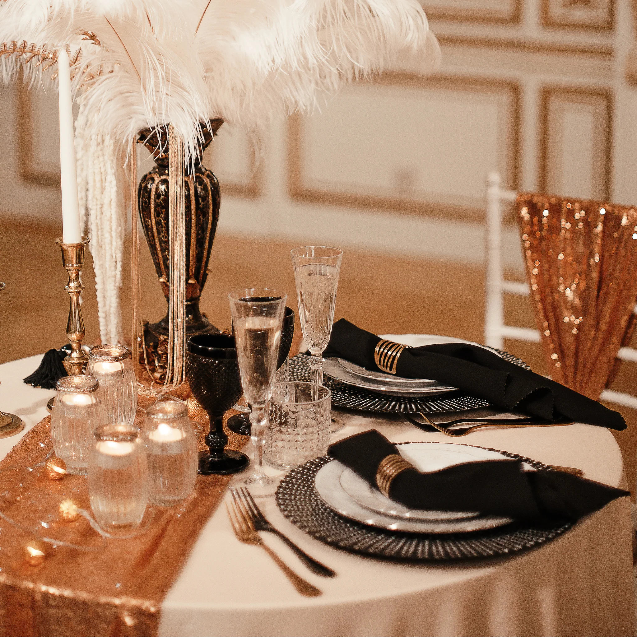 Premium Polyester Napkin 20"x20" - Black - Image 3