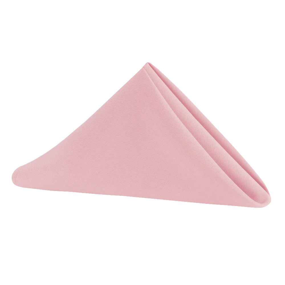 Premium Polyester Napkin 20"x20" - Dusty Rose/Mauve