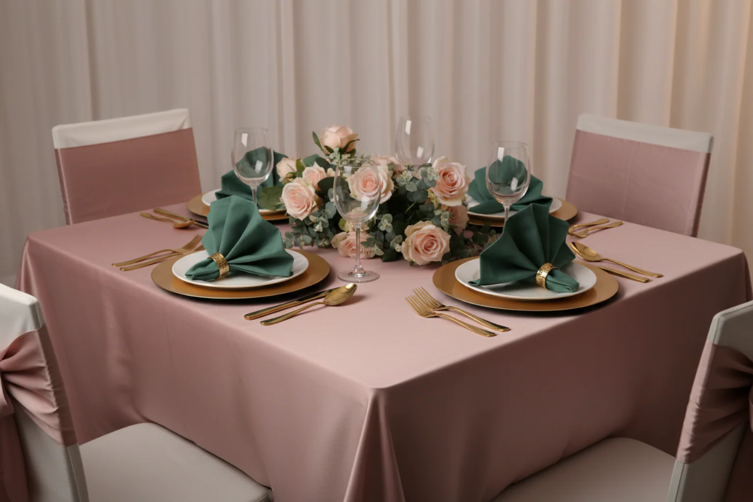 Premium Polyester Napkin 20"x20" - Eucalyptus - Image 4