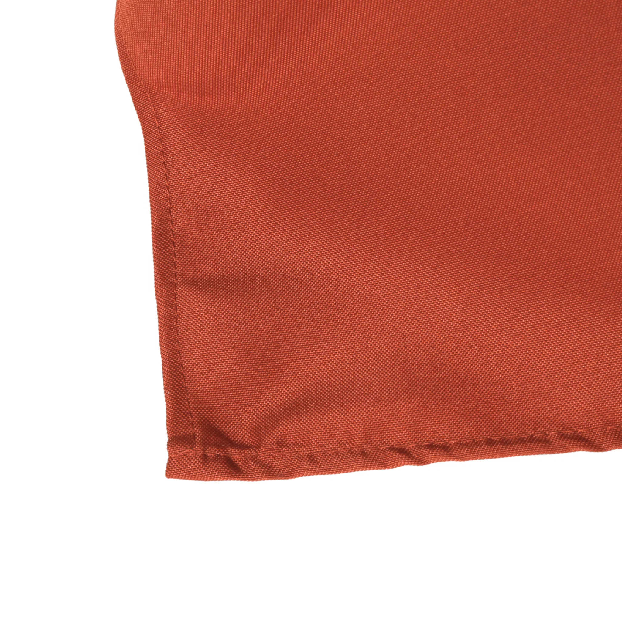 Premium Polyester Square 72" Overlay/Tablecloth - Rust - Image 2