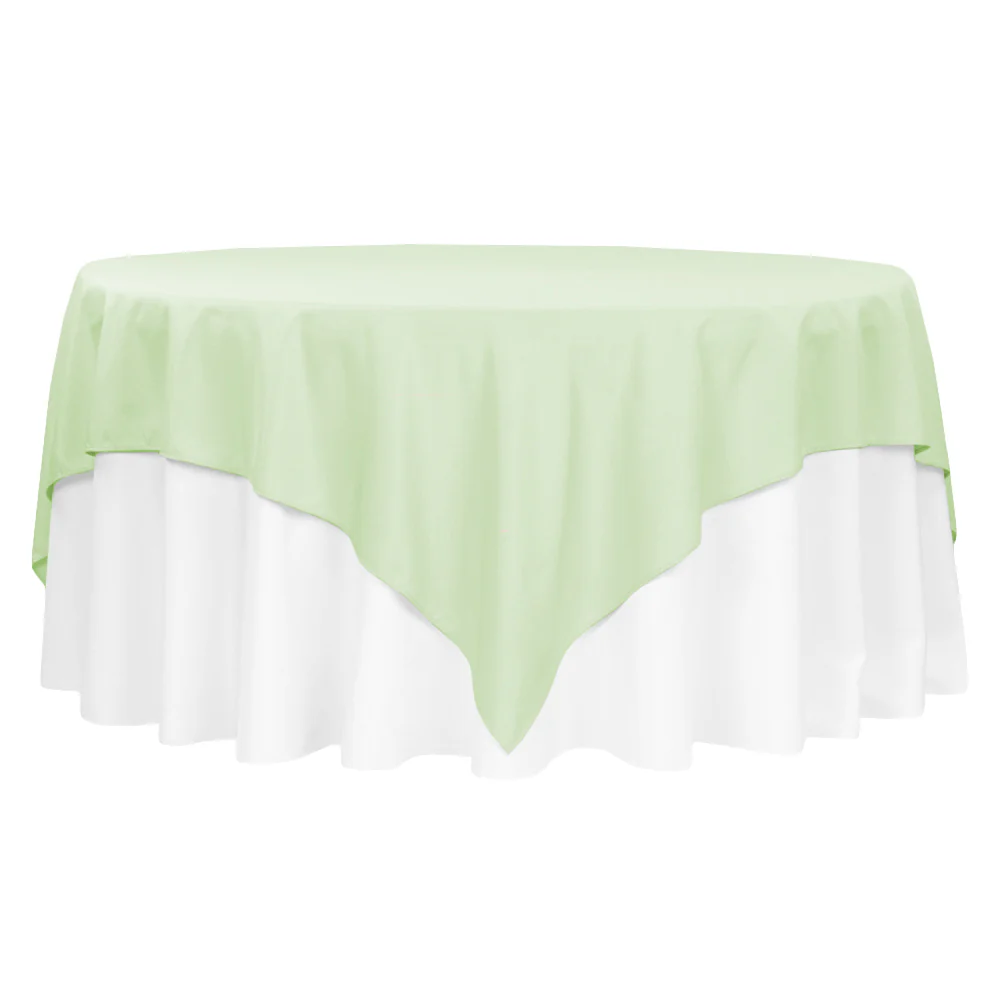 Premium Polyester Square 90"x90" Overlay/Tablecloth - Sage Green