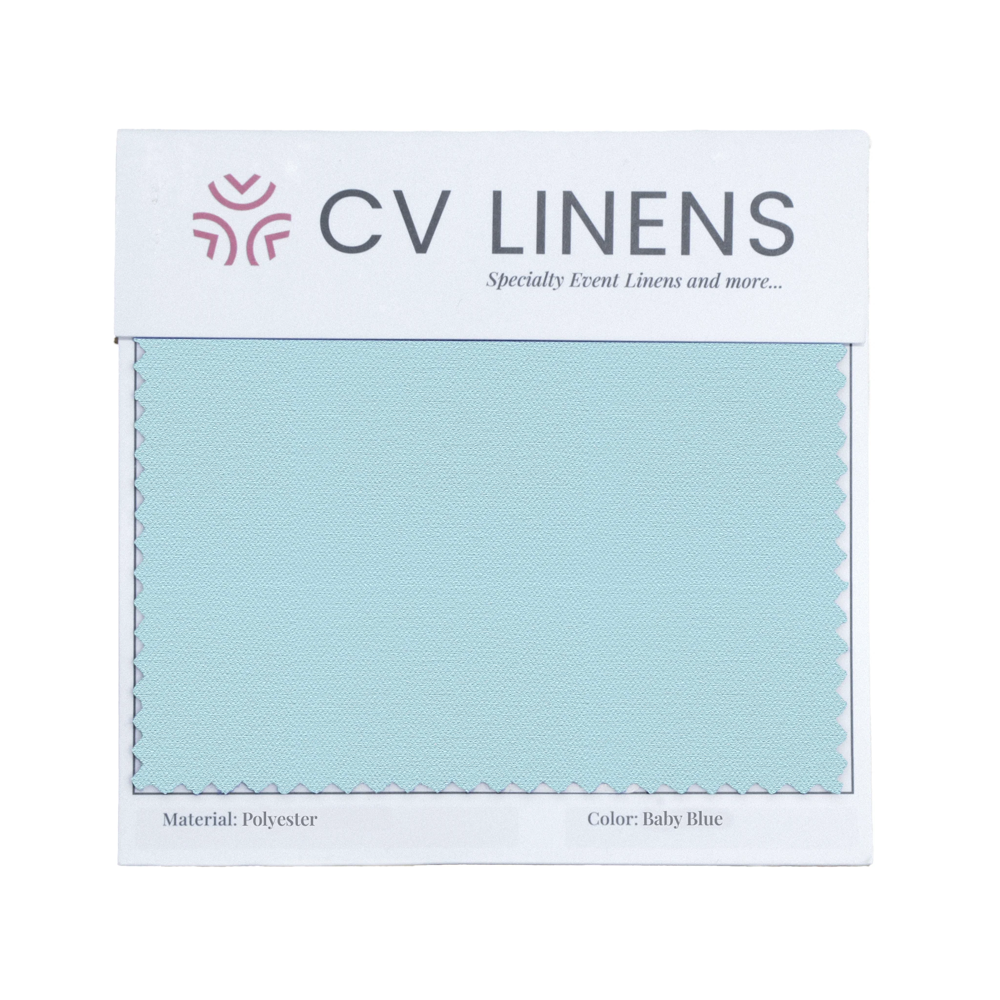 Polyester Swatch Card - Baby Blue