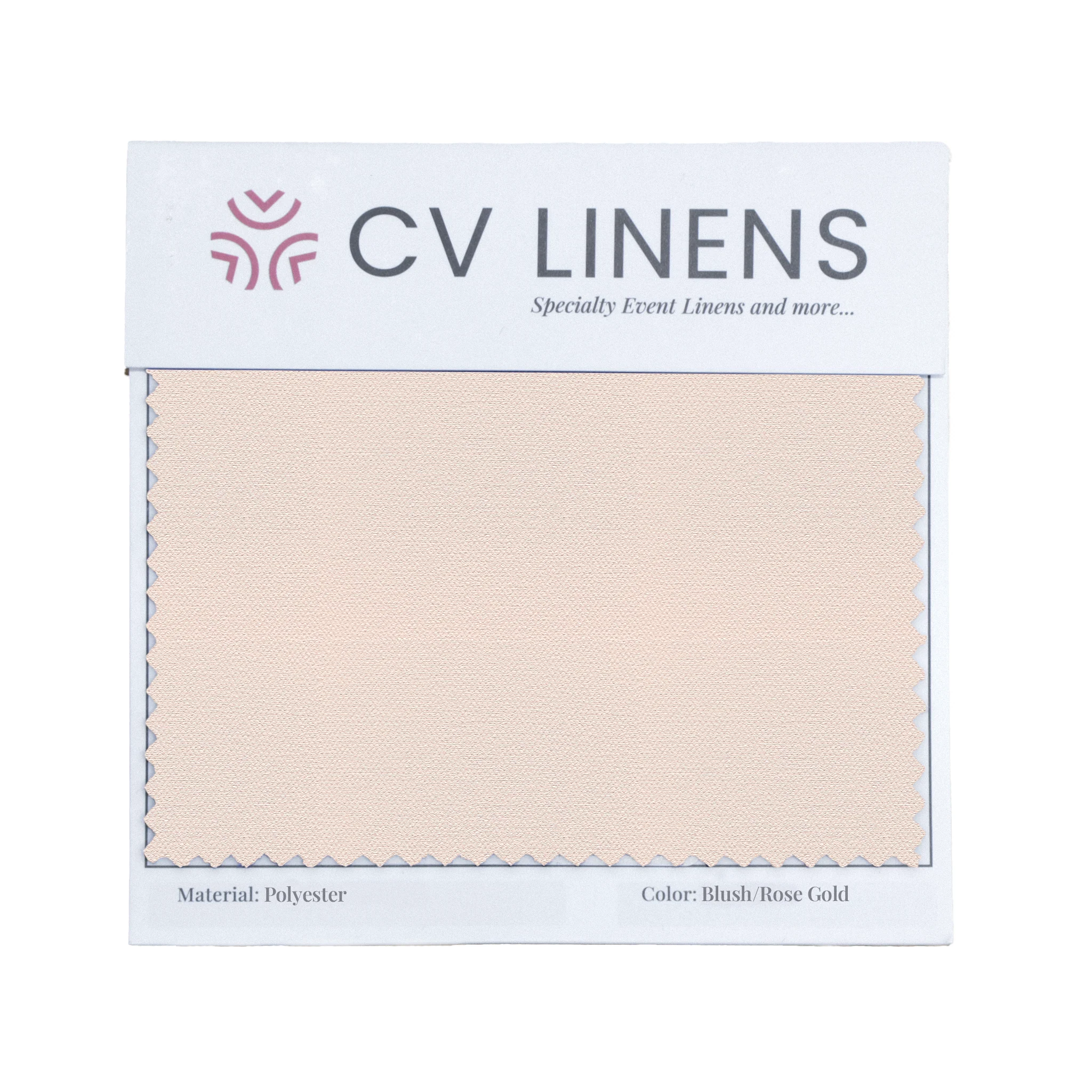 Polyester Swatch Card - Blush/Rose Gold