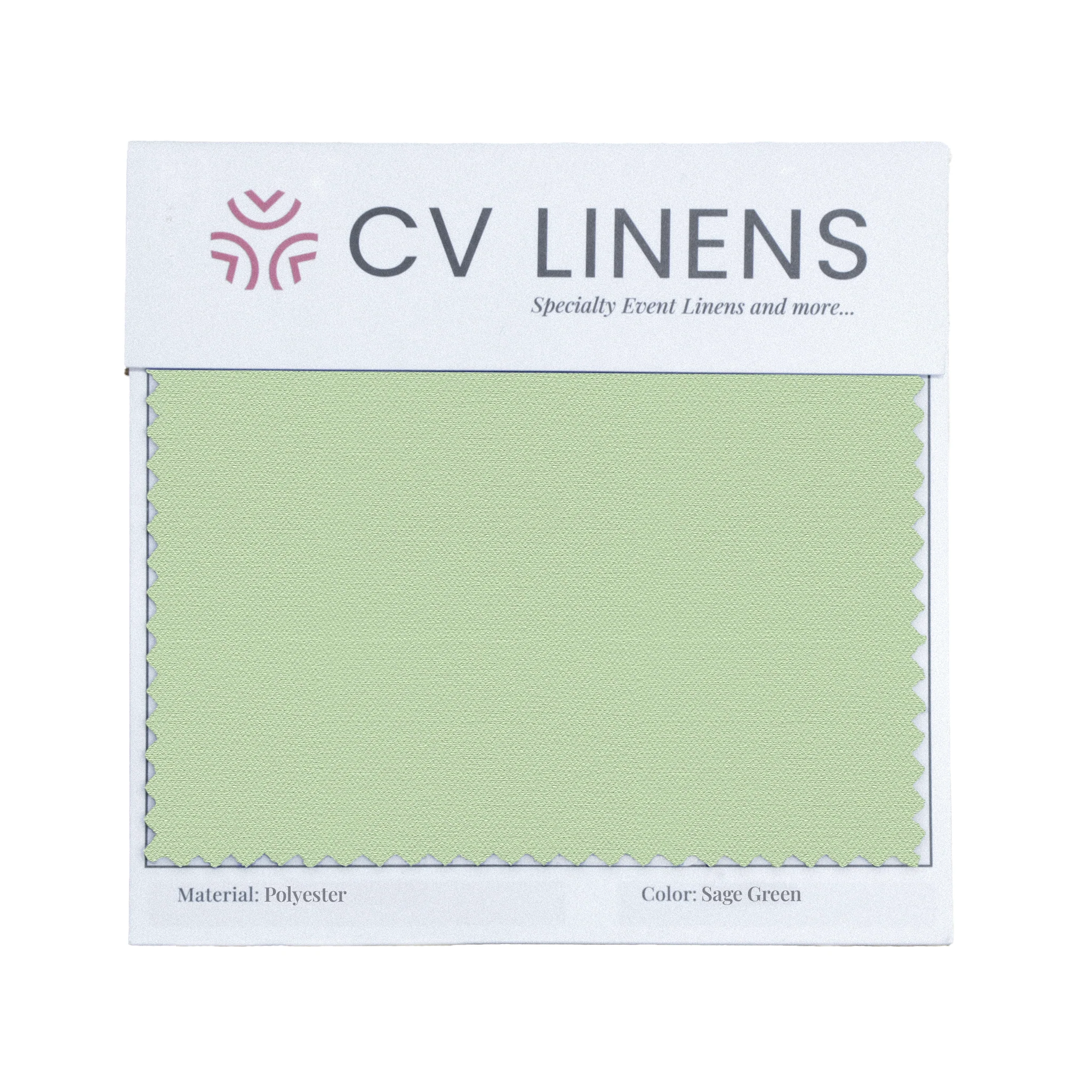 Polyester Swatch Card - Sage Green