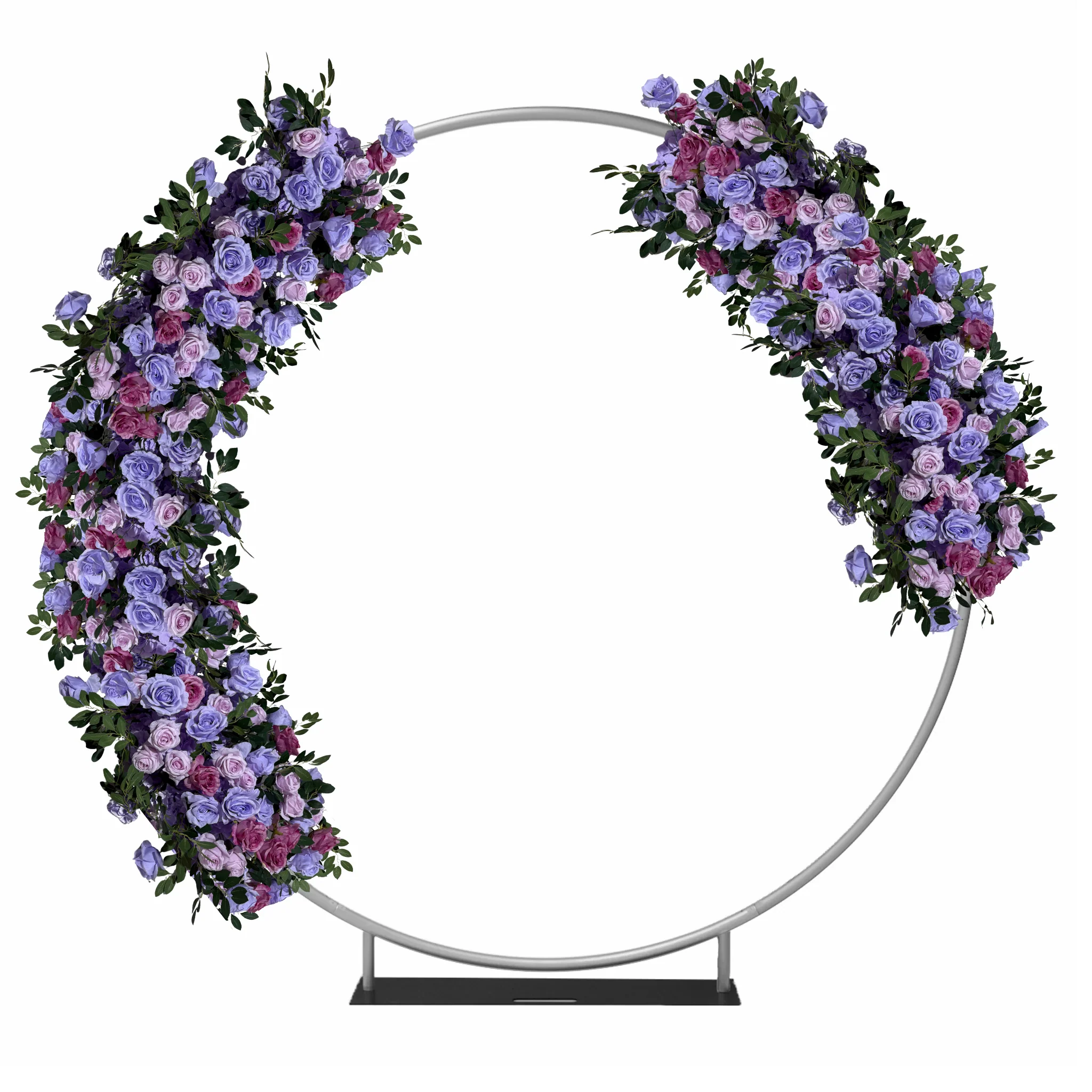 2 pcs/pk Premade Flower Backdrop Arch/Table Runner Decor - Lavender